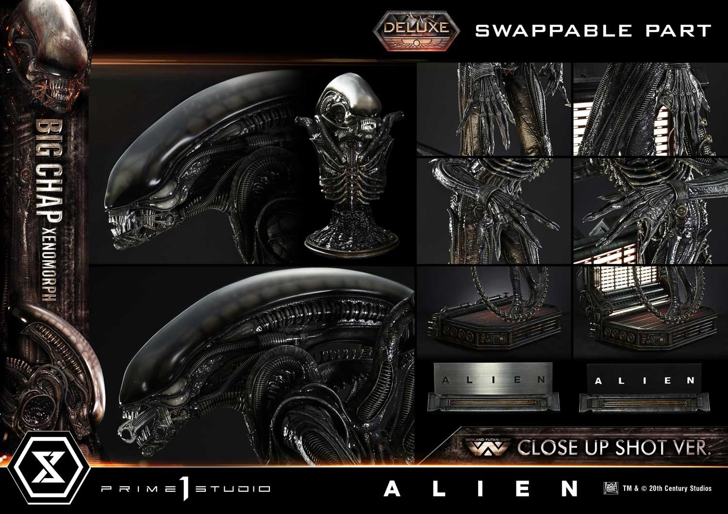 Alien Big Chap Xenomorph (Deluxe Bonus Version) 1:3 Scale Statue  (Prototype Shown) View 7