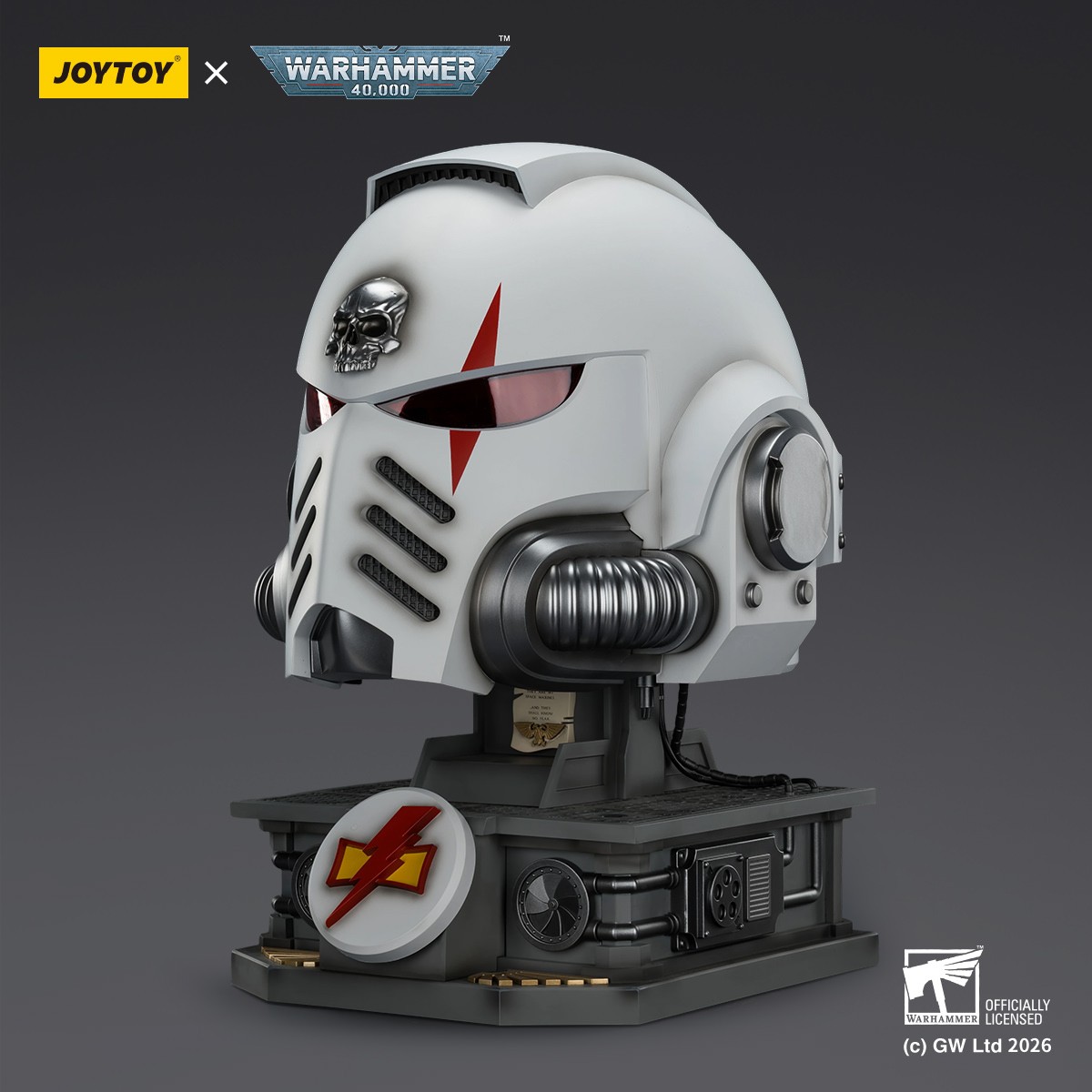 Warhammer 40K White Scars MkX Helmet & Display Stand Prop Replica  (Prototype Shown) View 4