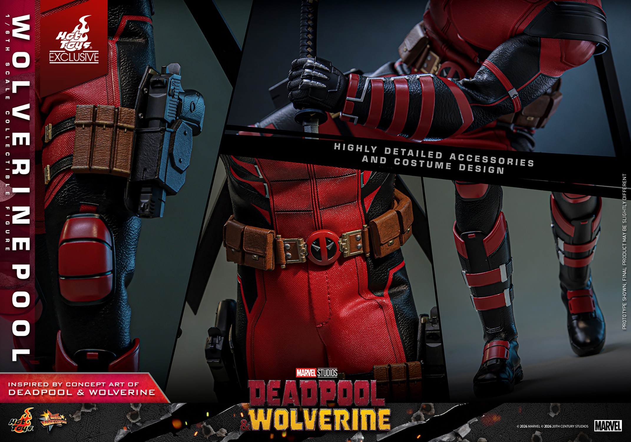 Marvel Wolverinepool Sixth Scale Figure  (Prototype Shown) View 17