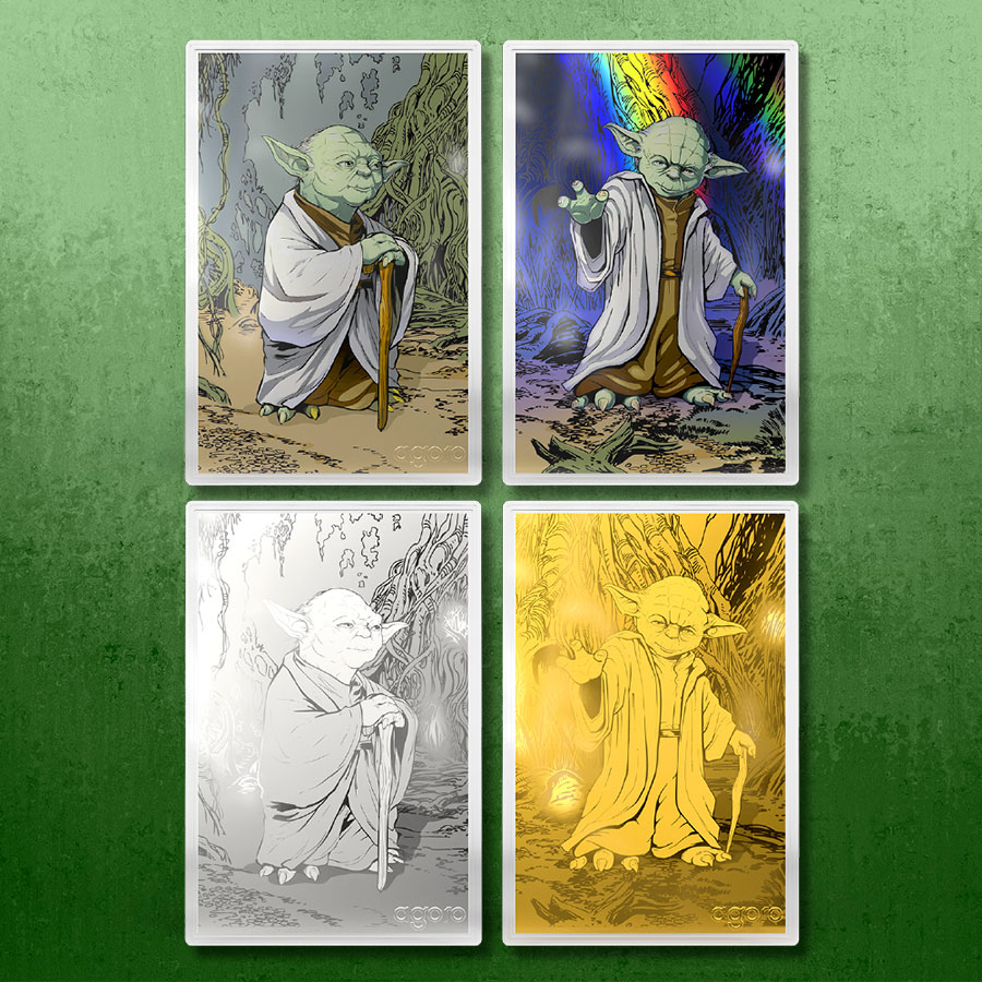 Star Wars Master Yoda™ Blind Box Silver Collectible  View 1