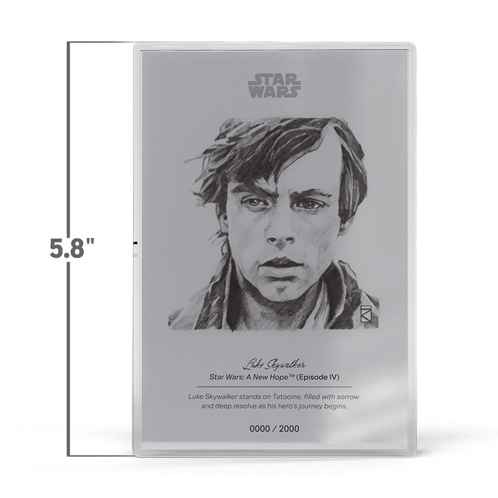 Star Wars Luke Skywalker™ Silver Collectible  (Prototype Shown) View 2