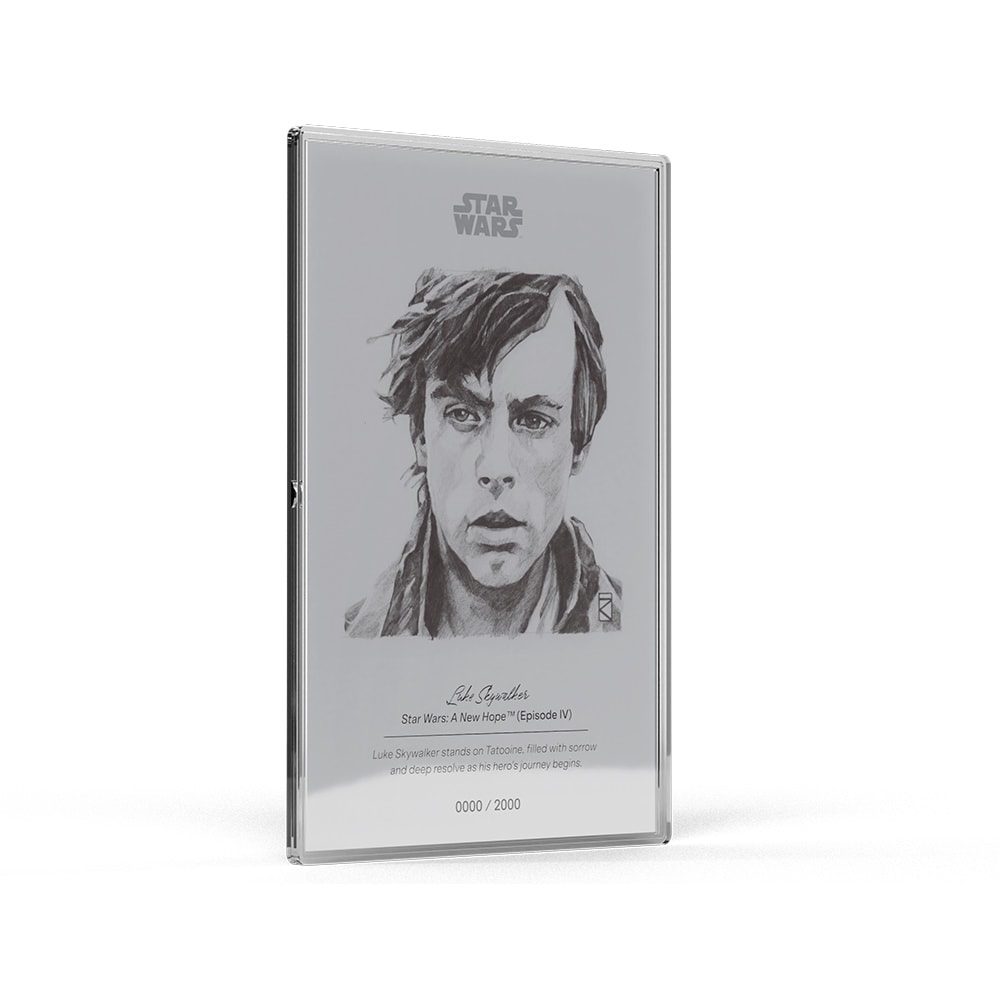 Star Wars Luke Skywalker™ Silver Collectible  (Prototype Shown) View 3
