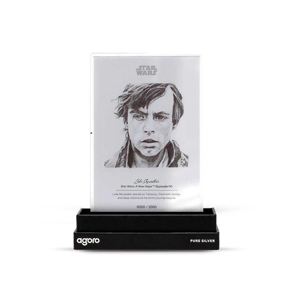 Star Wars Luke Skywalker™ Silver Collectible  (Prototype Shown) View 6