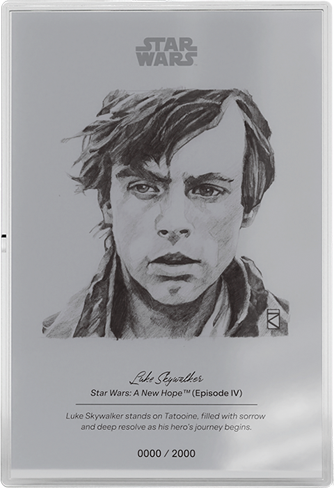 Star Wars Luke Skywalker™ Silver Collectible  (Prototype Shown) View 7