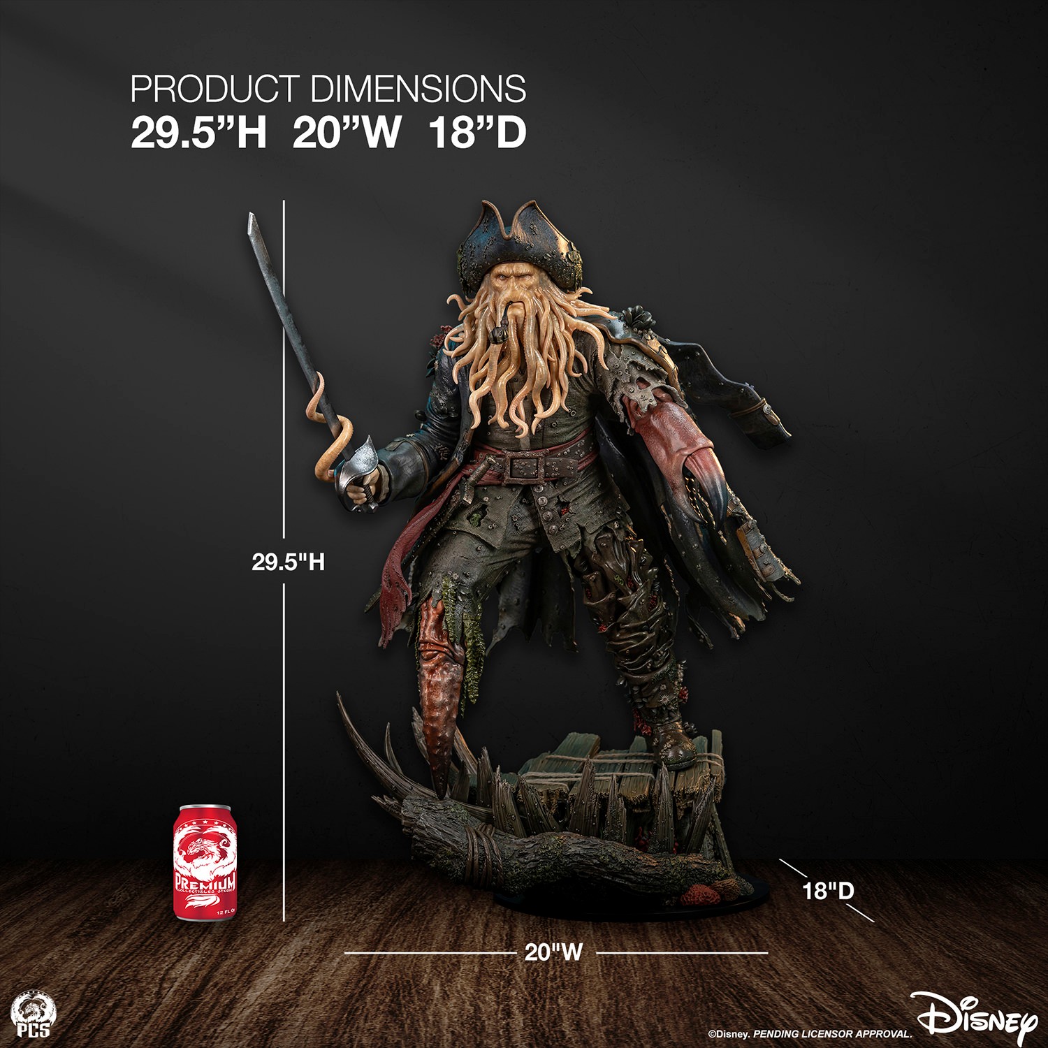 Disney Davy Jones 1:3 Scale Statue  Collector Edition (Prototype Shown) View 2