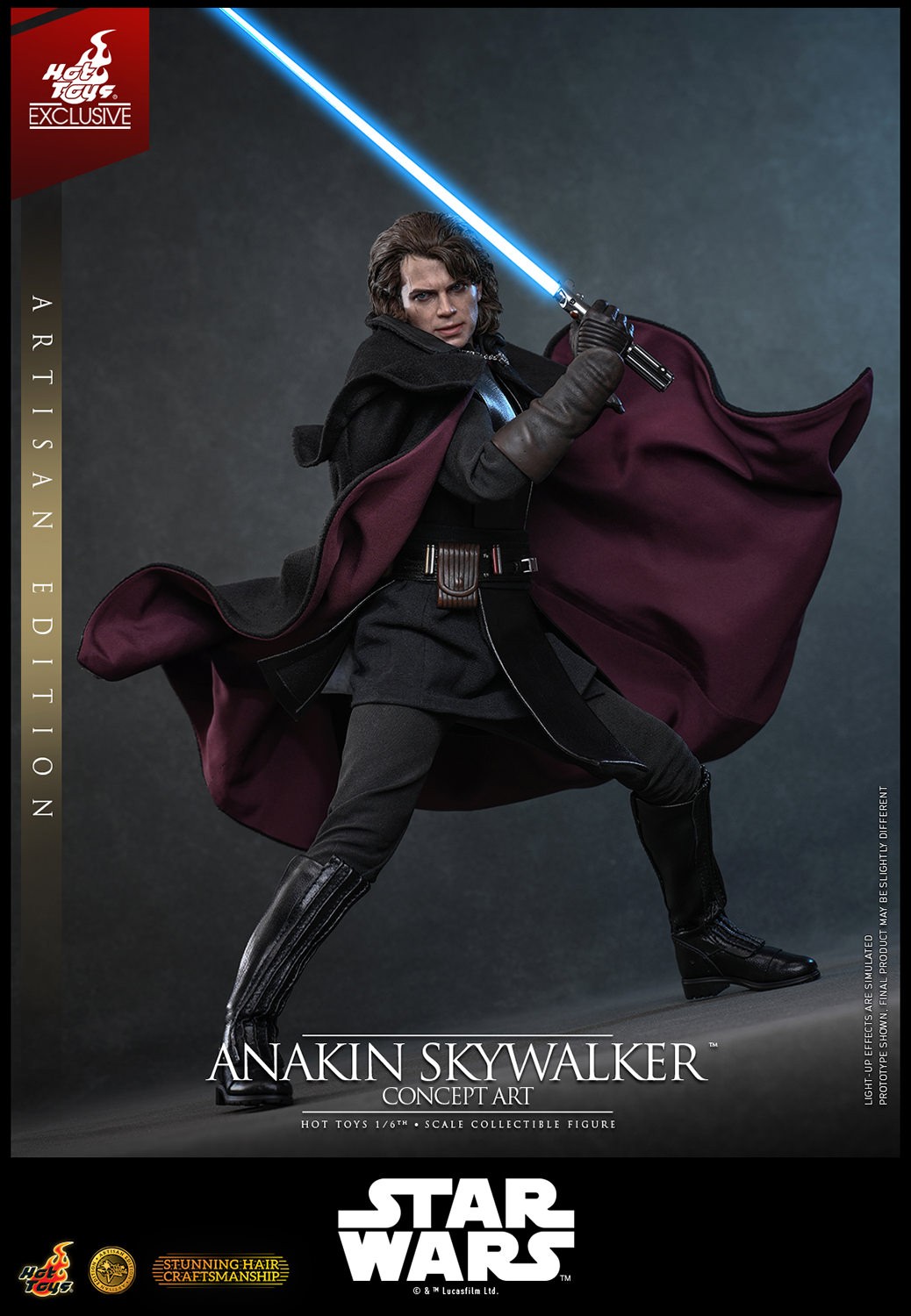 Star Wars Anakin Skywalker™ (Concept Art Version) (Artisan Edition) Sixth Scale Figure  (Prototype Shown) View 4
