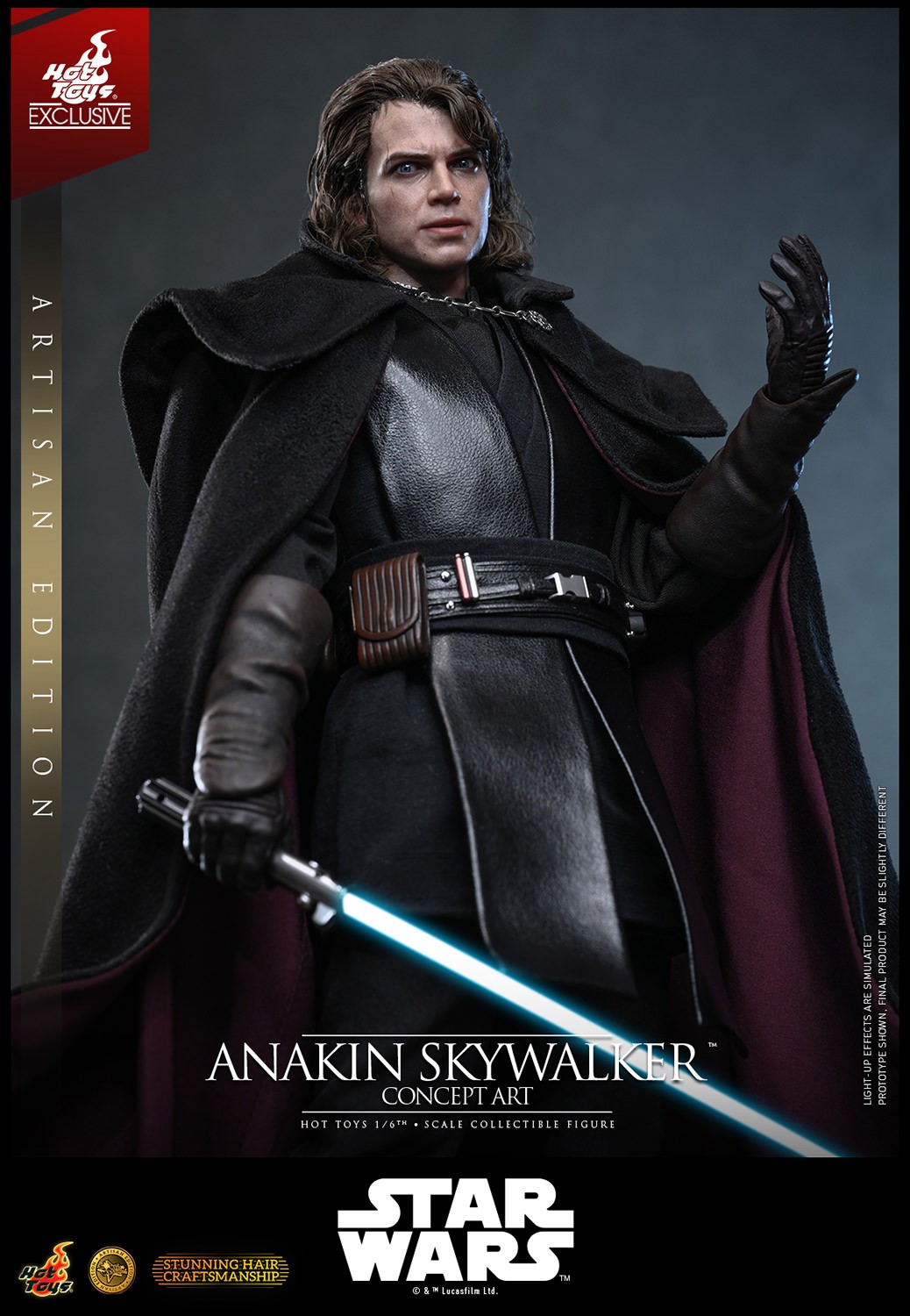 Star Wars Anakin Skywalker™ (Concept Art Version) (Artisan Edition) Sixth Scale Figure  (Prototype Shown) View 7