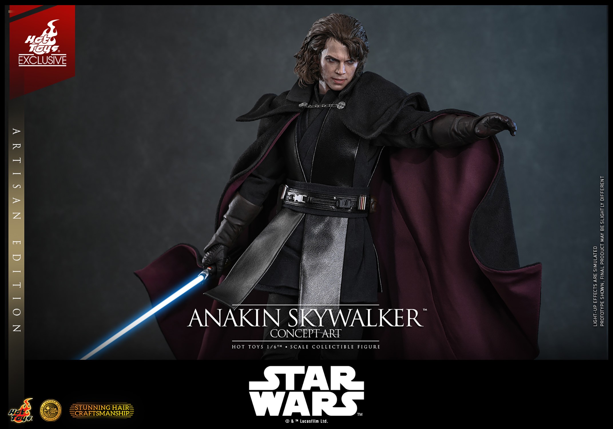 Star Wars Anakin Skywalker™ (Concept Art Version) (Artisan Edition) Sixth Scale Figure  (Prototype Shown) View 9
