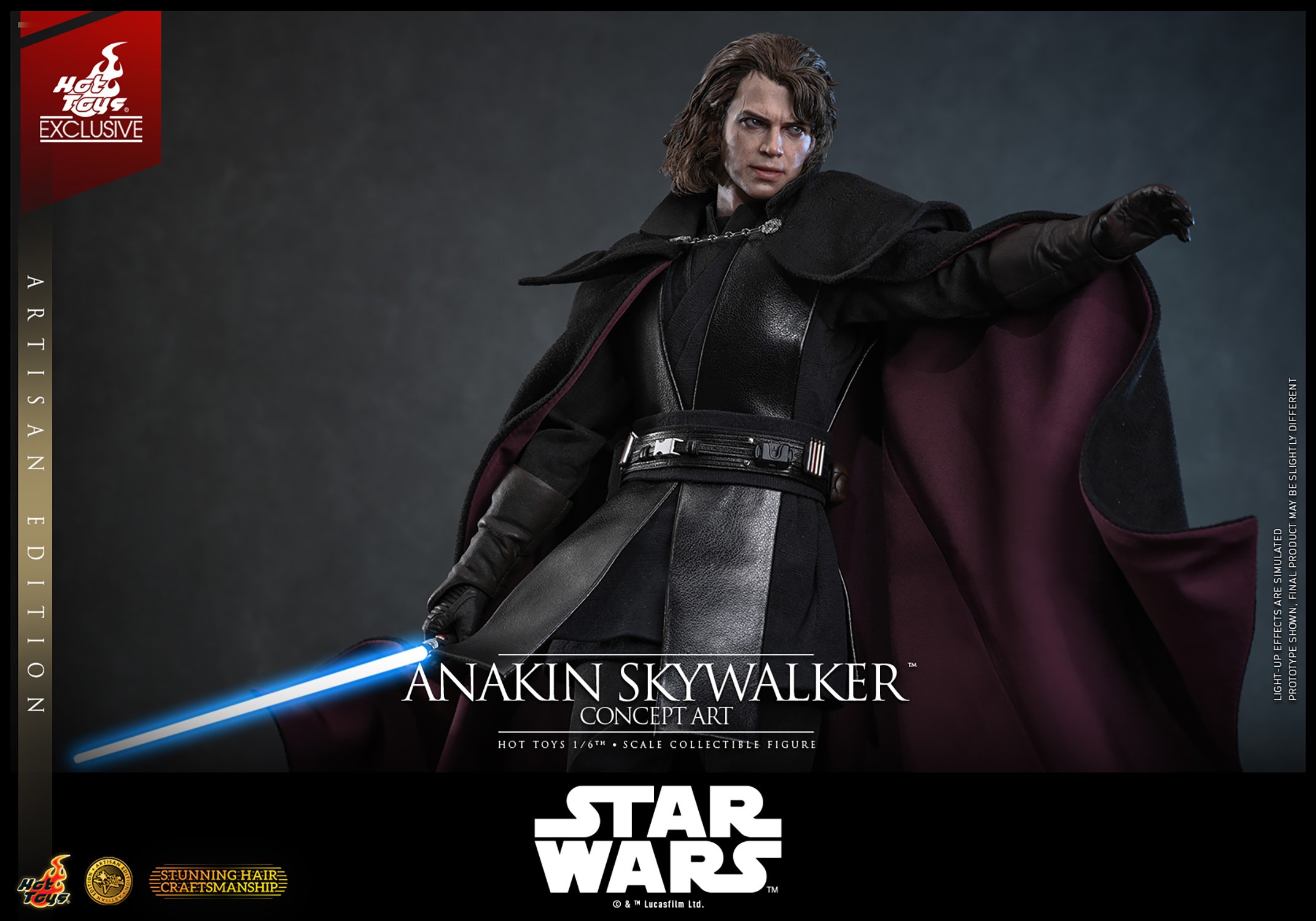 Star Wars Anakin Skywalker™ (Concept Art Version) (Artisan Edition) Sixth Scale Figure  (Prototype Shown) View 10