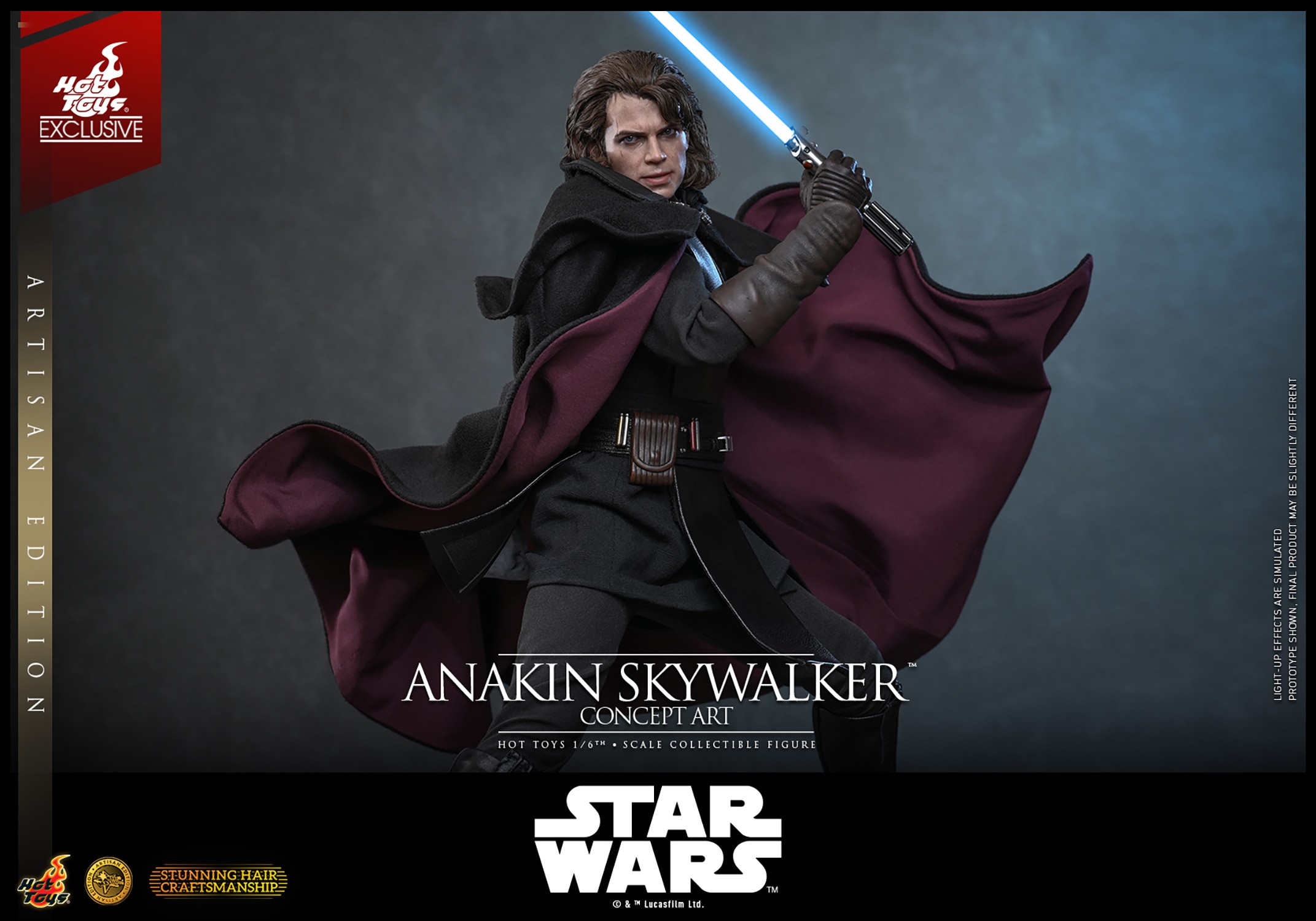Star Wars Anakin Skywalker™ (Concept Art Version) (Artisan Edition) Sixth Scale Figure  (Prototype Shown) View 11