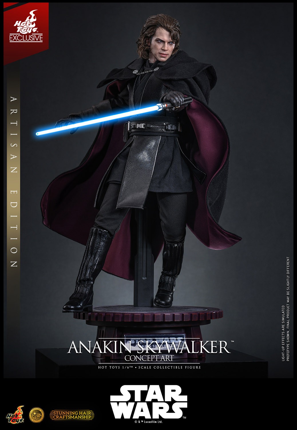 Star Wars Anakin Skywalker™ (Concept Art Version) (Artisan Edition) Sixth Scale Figure  (Prototype Shown) View 12