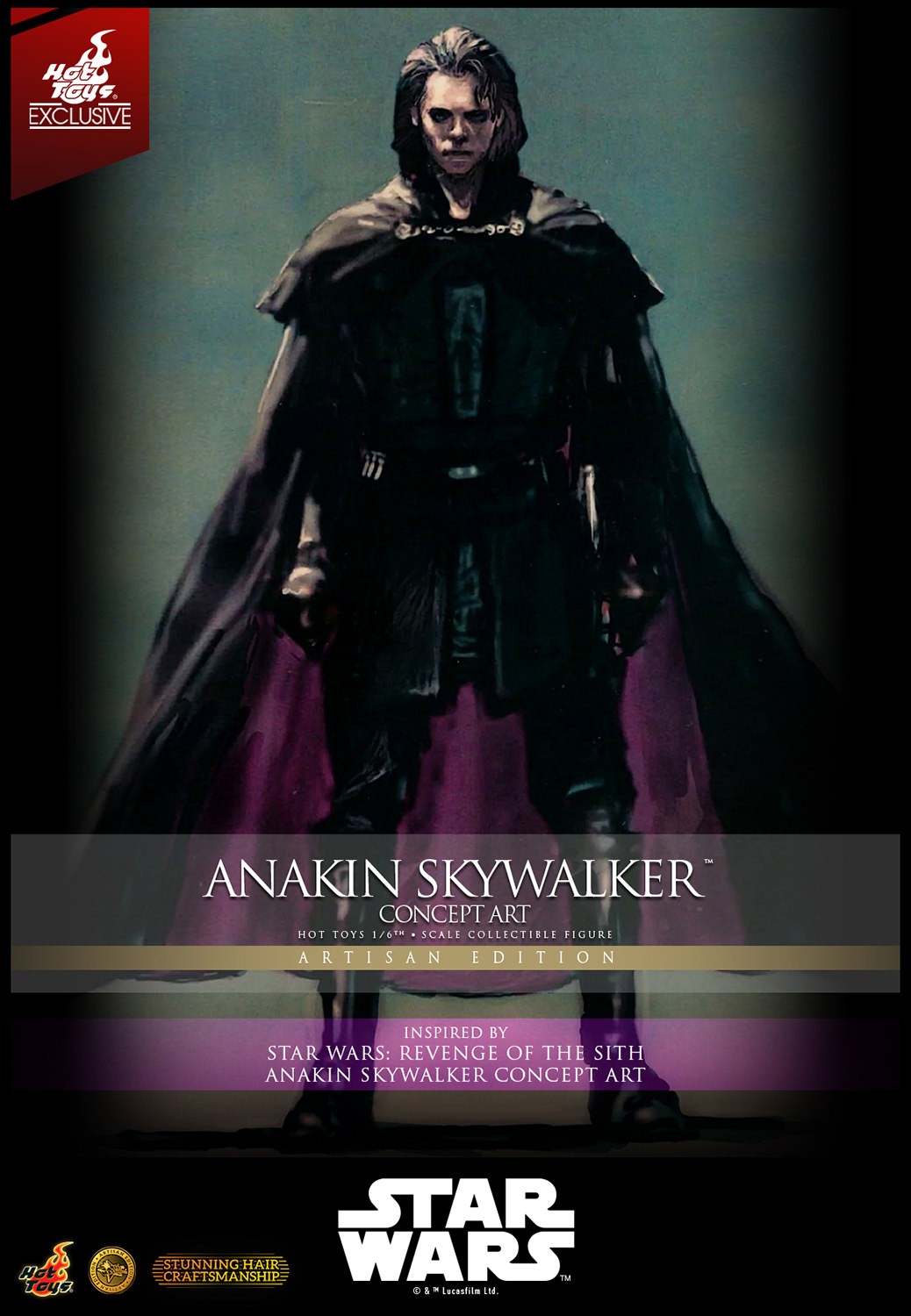 Star Wars Anakin Skywalker™ (Concept Art Version) (Artisan Edition) Sixth Scale Figure  (Prototype Shown) View 20