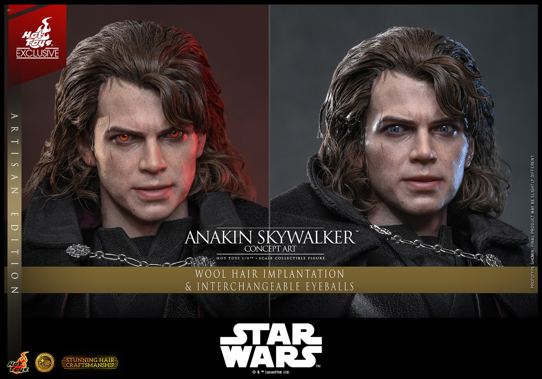 Star Wars Anakin Skywalker™ (Concept Art Version) (Artisan Edition) Sixth Scale Figure  (Prototype Shown) View 21