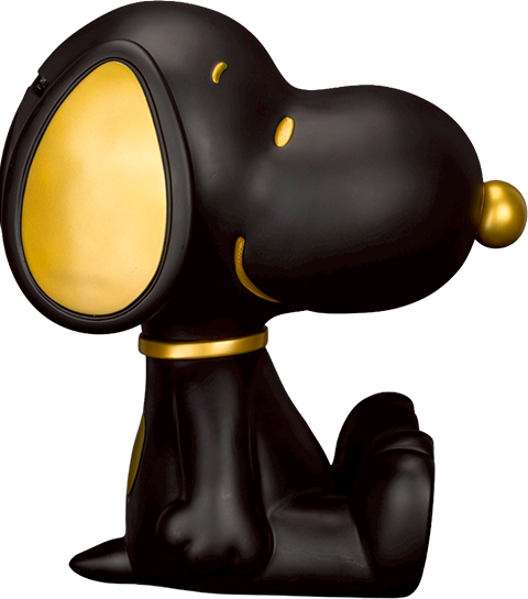 Peanuts Snoopy Piggy Bank (Black & Gold Version) Collectible Figure  (Prototype Shown) View 12