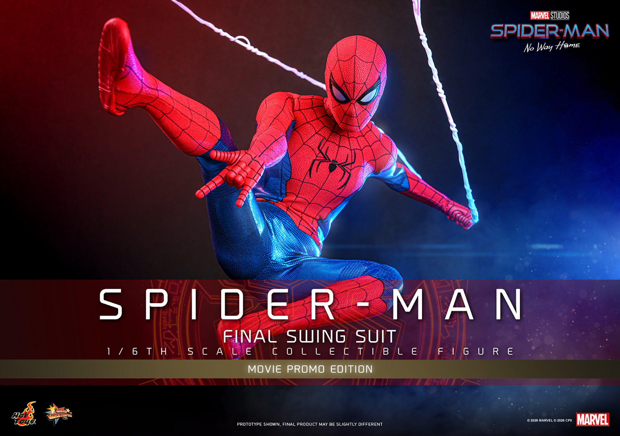 Marvel Spider-Man (Final Swing Suit) (Movie Promo Edition) Sixth Scale Figure  Exclusive Edition (Prototype Shown) View 1