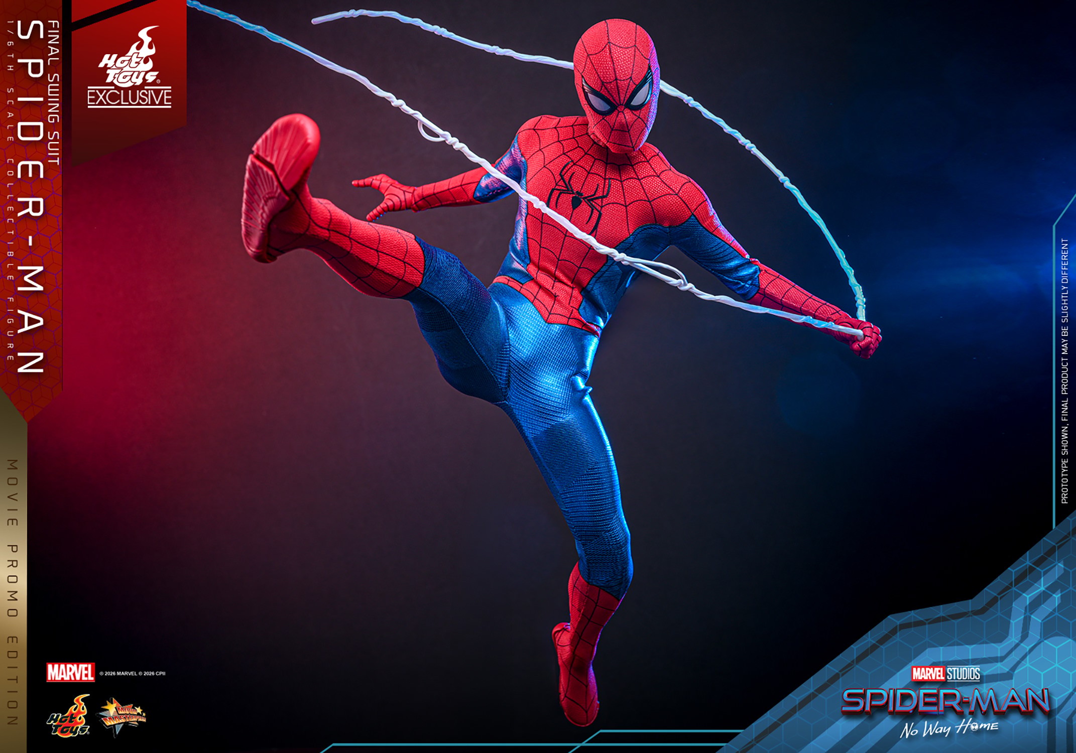 Marvel Spider-Man (Final Swing Suit) (Movie Promo Edition) Sixth Scale Figure  Exclusive Edition (Prototype Shown) View 9