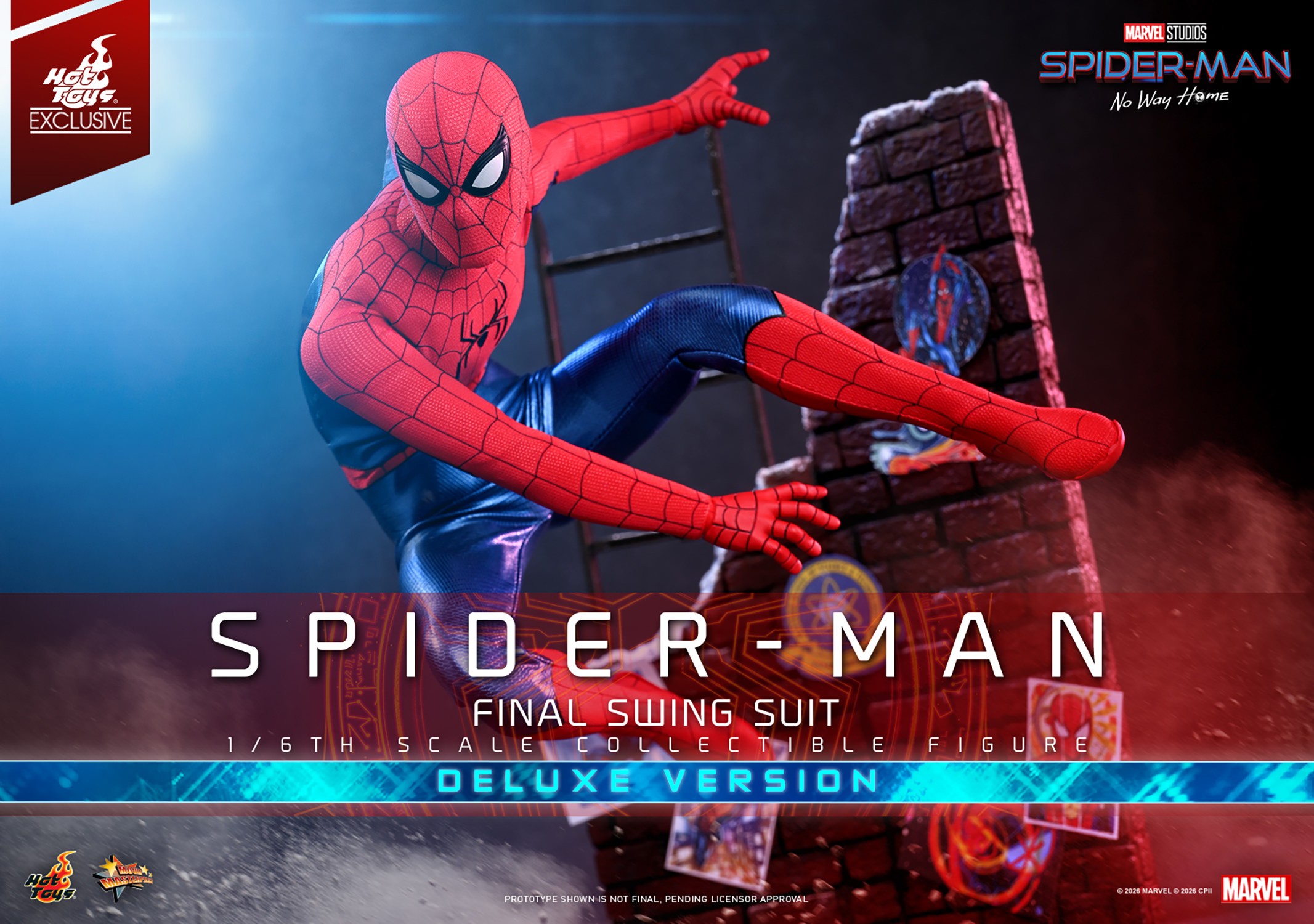 Marvel Spider-Man (Final Swing Suit) (Deluxe Version) Sixth Scale Figure  Exclusive Edition (Prototype Shown) View 1