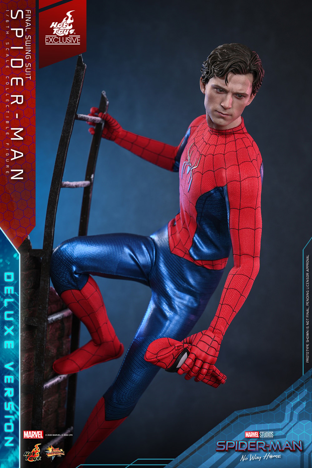 Marvel Spider-Man (Final Swing Suit) (Deluxe Version) Sixth Scale Figure  Exclusive Edition (Prototype Shown) View 5