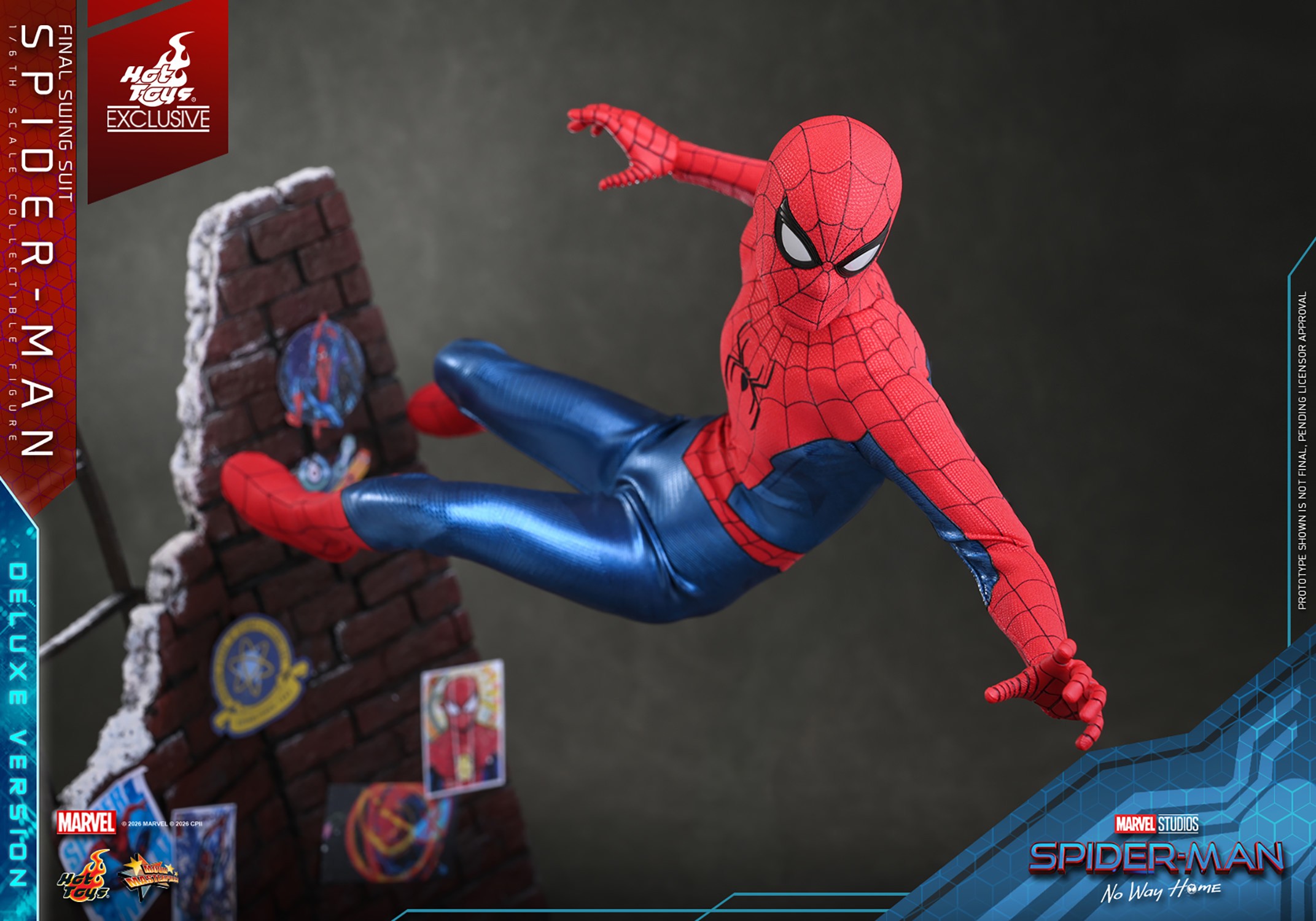Marvel Spider-Man (Final Swing Suit) (Deluxe Version) Sixth Scale Figure  Exclusive Edition (Prototype Shown) View 8