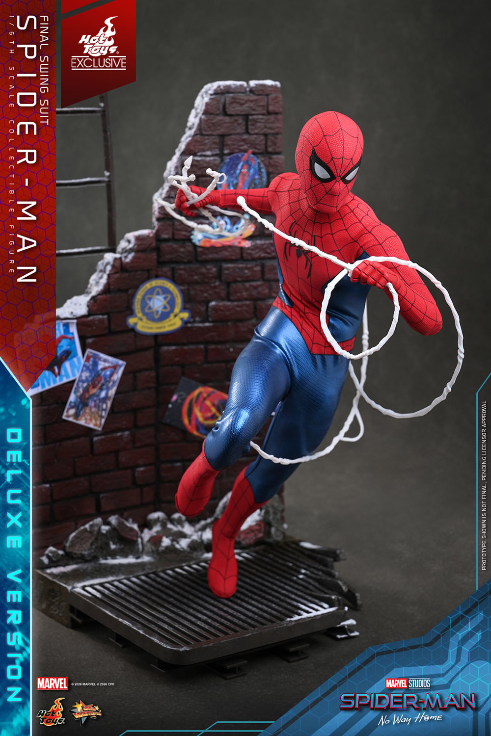 Marvel Spider-Man (Final Swing Suit) (Deluxe Version) Sixth Scale Figure  Exclusive Edition (Prototype Shown) View 3