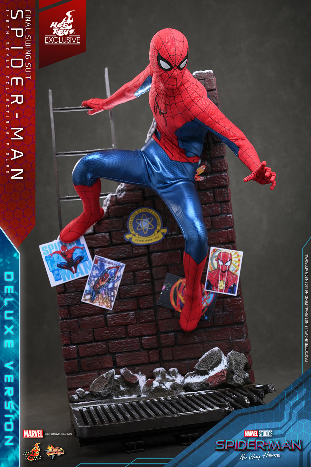 Marvel Spider-Man (Final Swing Suit) (Deluxe Version) Sixth Scale Figure  Exclusive Edition (Prototype Shown) View 10