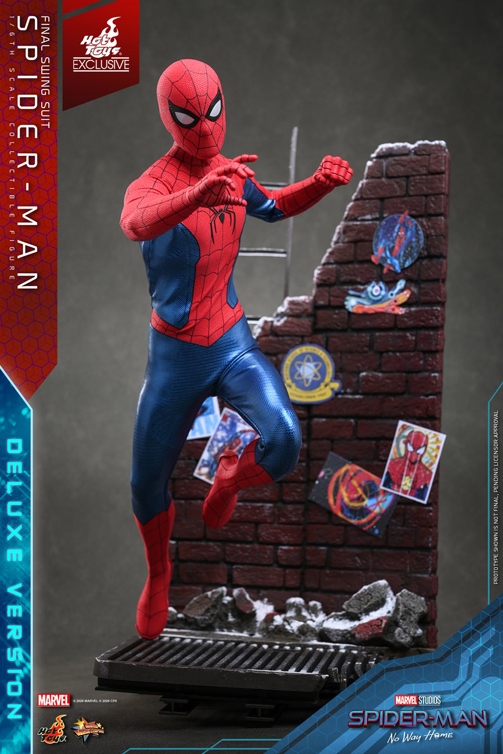 Marvel Spider-Man (Final Swing Suit) (Deluxe Version) Sixth Scale Figure  Exclusive Edition (Prototype Shown) View 11