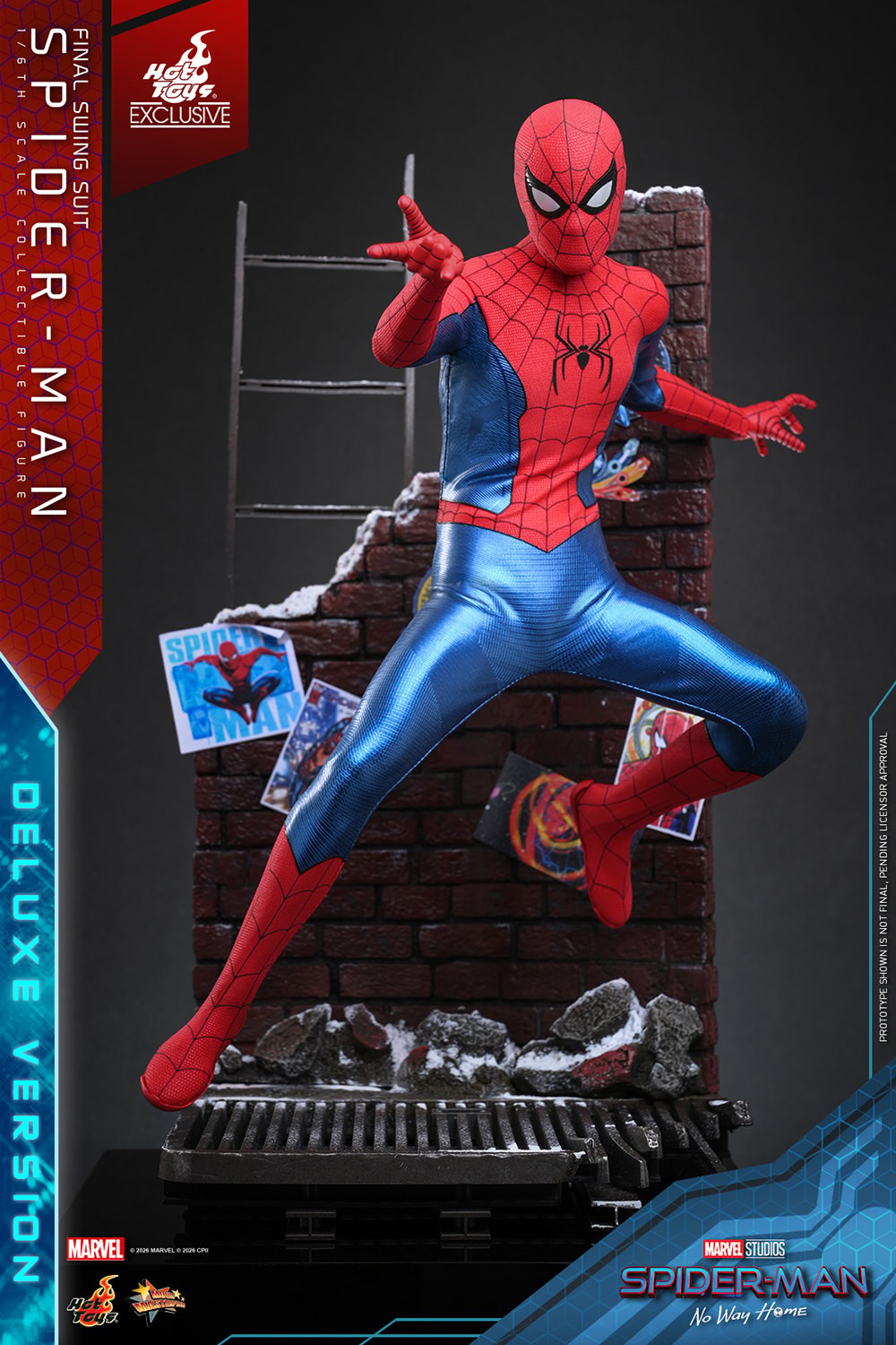 Marvel Spider-Man (Final Swing Suit) (Deluxe Version) Sixth Scale Figure  Exclusive Edition (Prototype Shown) View 12
