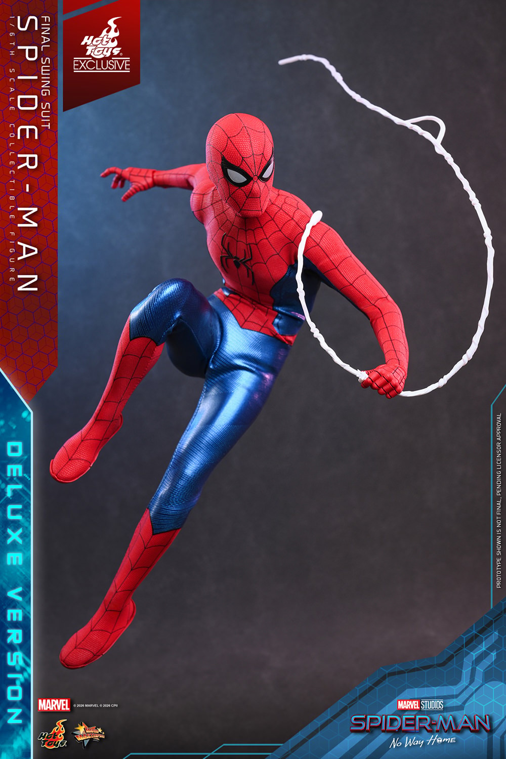 Marvel Spider-Man (Final Swing Suit) (Deluxe Version) Sixth Scale Figure  Exclusive Edition (Prototype Shown) View 17