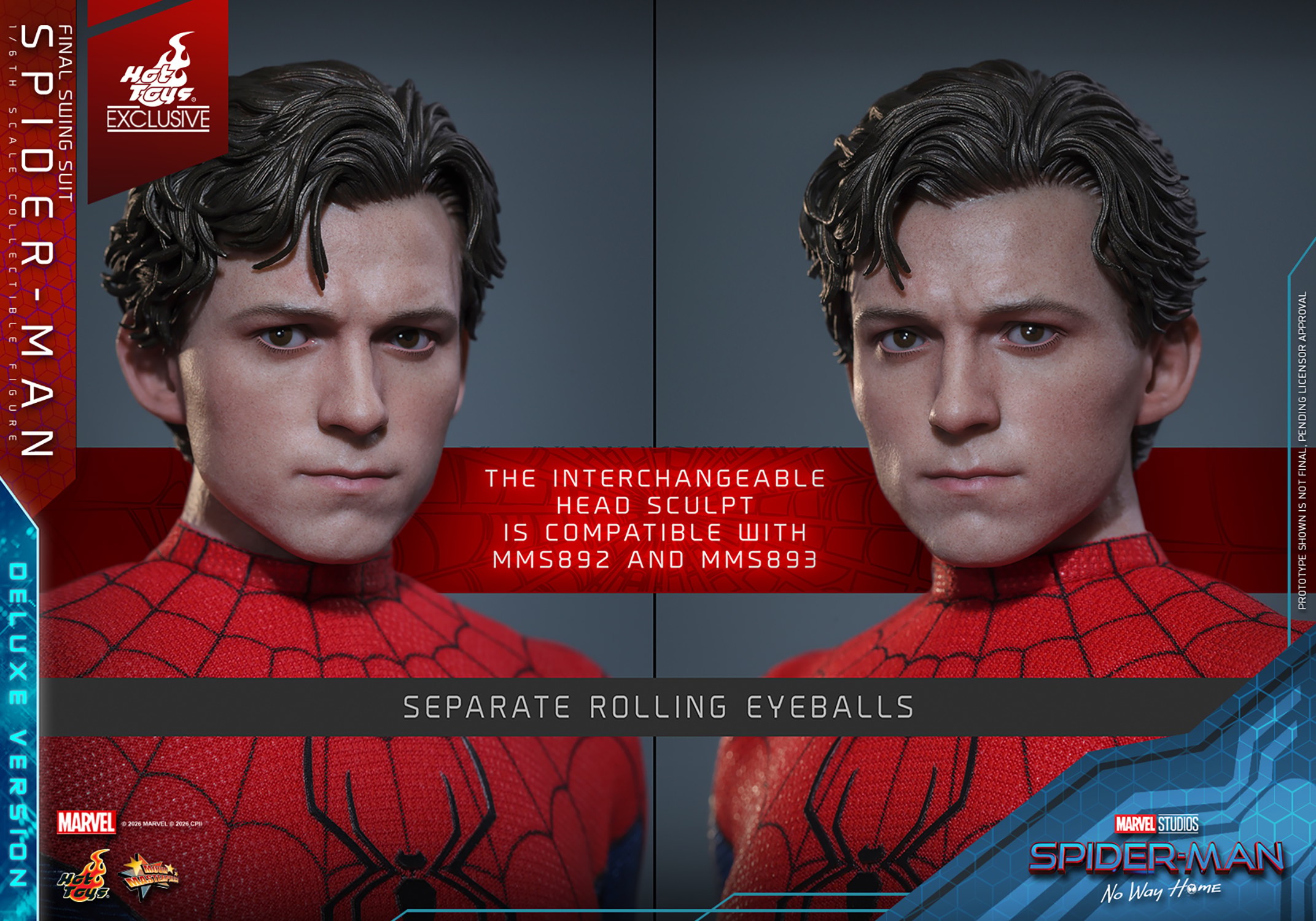 Marvel Spider-Man (Final Swing Suit) (Deluxe Version) Sixth Scale Figure  Exclusive Edition (Prototype Shown) View 19