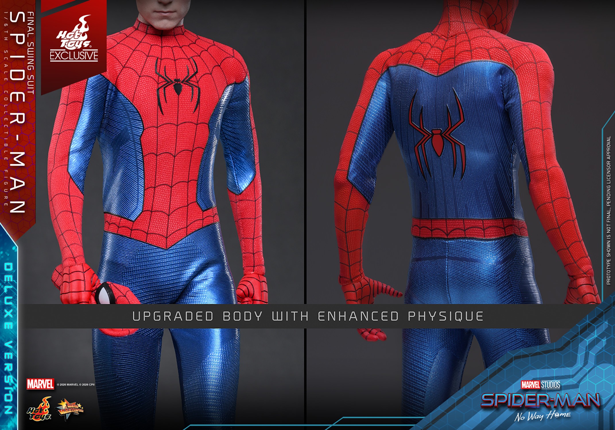 Marvel Spider-Man (Final Swing Suit) (Deluxe Version) Sixth Scale Figure  Exclusive Edition (Prototype Shown) View 20