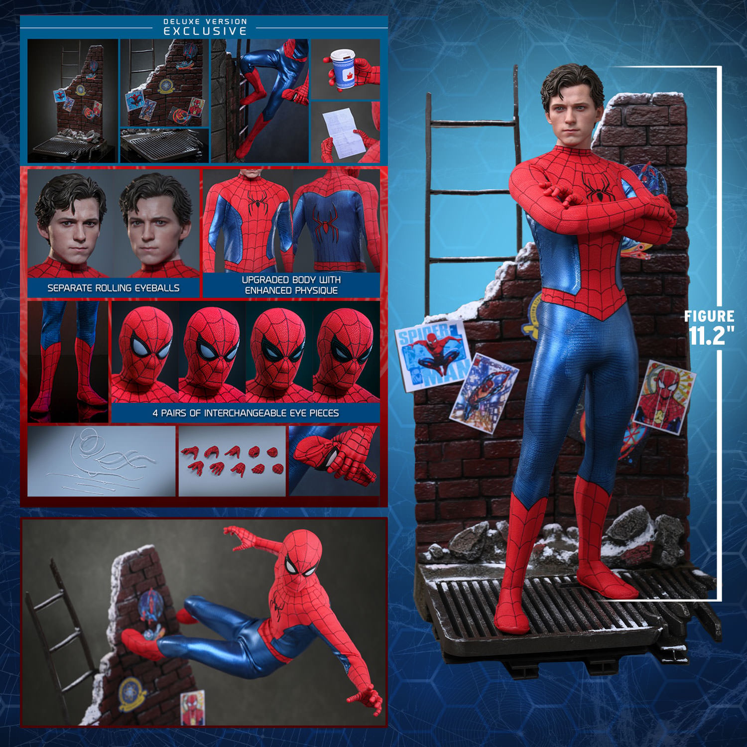Marvel Spider-Man (Final Swing Suit) (Deluxe Version) Sixth Scale Figure  Exclusive Edition (Prototype Shown) View 2