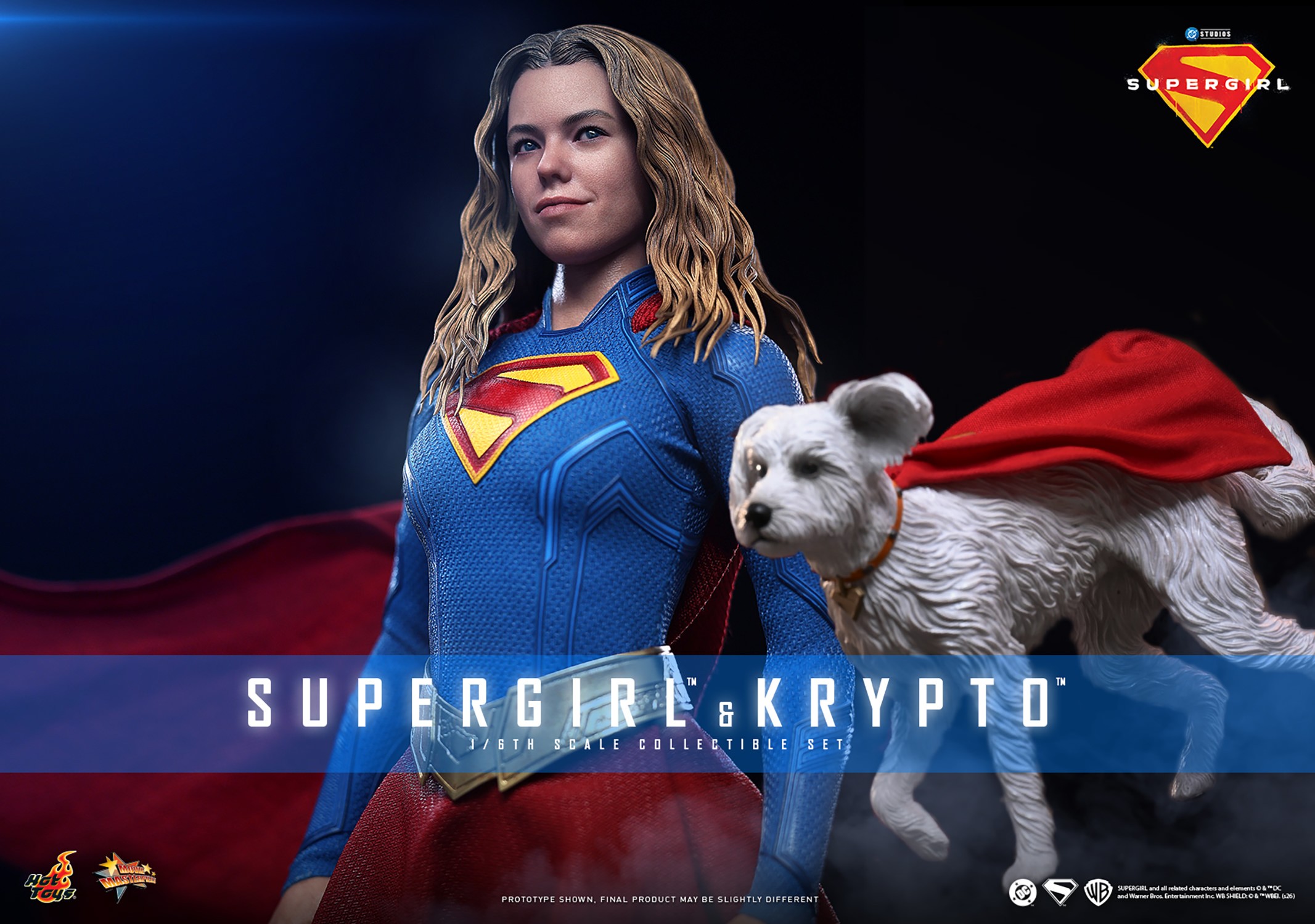 DC Comics Supergirl™ & Krypto™ Sixth Scale Figure Set  (Prototype Shown) View 1