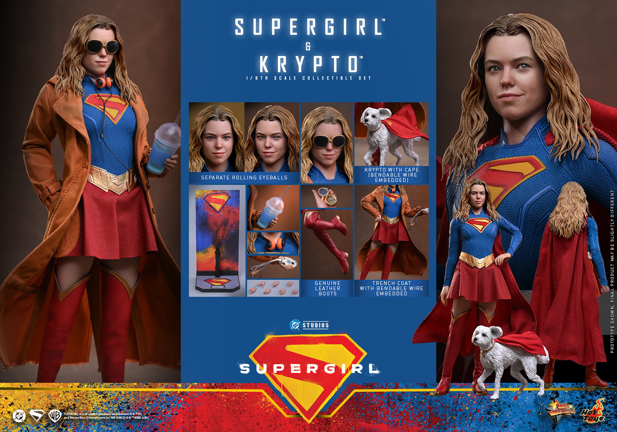 DC Comics Supergirl™ & Krypto™ Sixth Scale Figure Set  (Prototype Shown) View 23