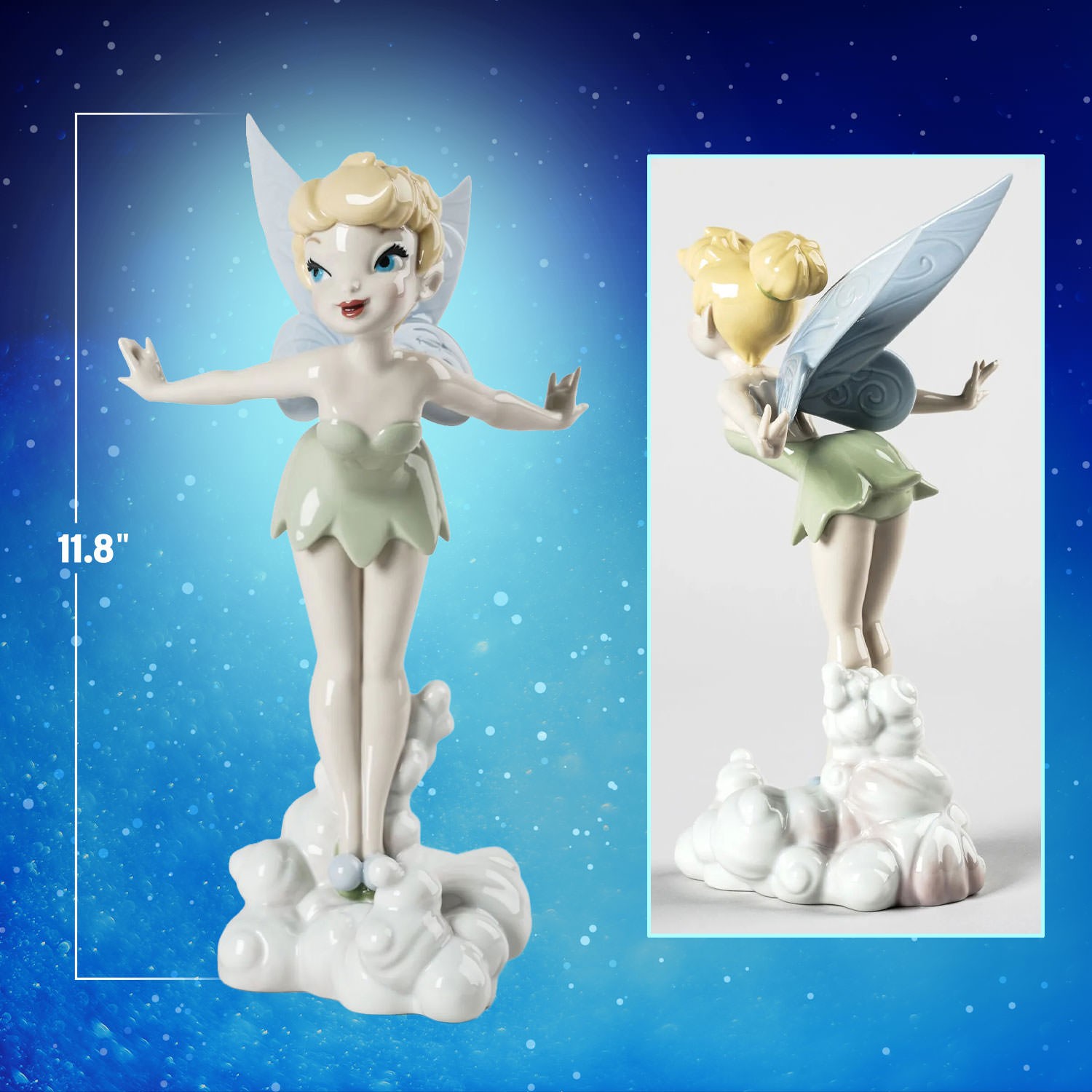 Disney Tinker Bell Porcelain Statue  (Prototype Shown) View 2