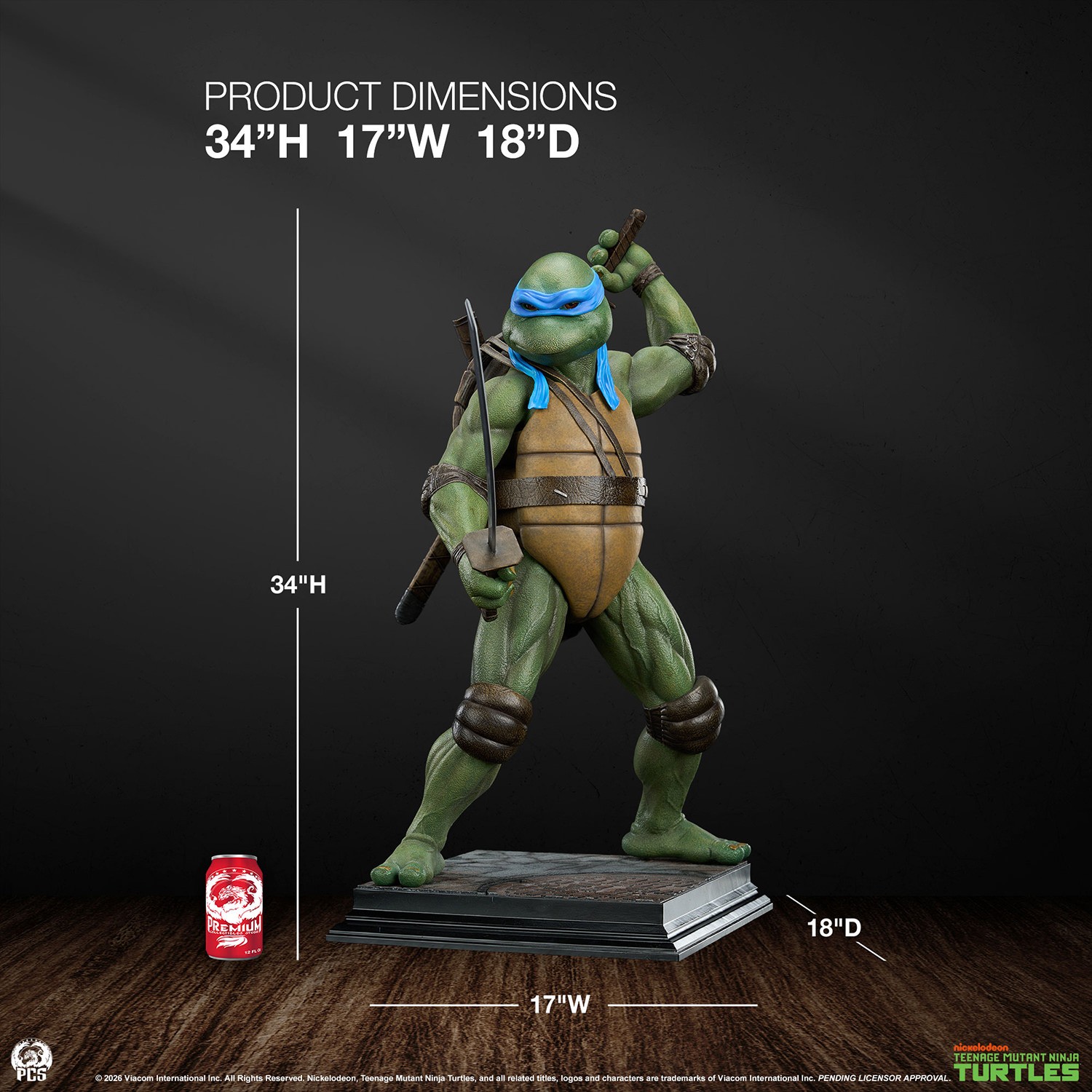 Teenage Mutant Ninja Turtles TMNT- Leonardo 1:2 Scale Statue  Collector Edition (Prototype Shown) View 2