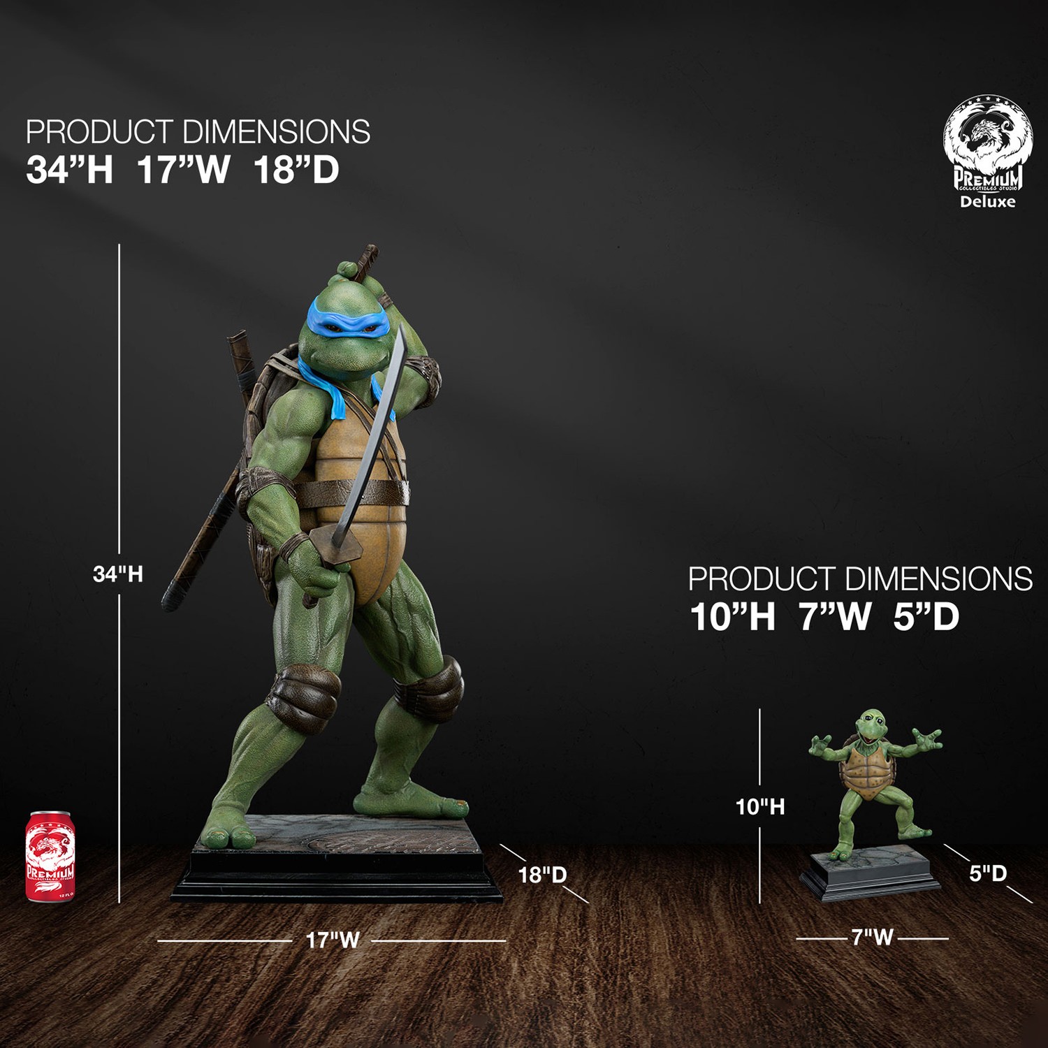 Teenage Mutant Ninja Turtles TMNT- Leonardo (Deluxe Edition) 1:2 Scale Statue  (Prototype Shown) View 2