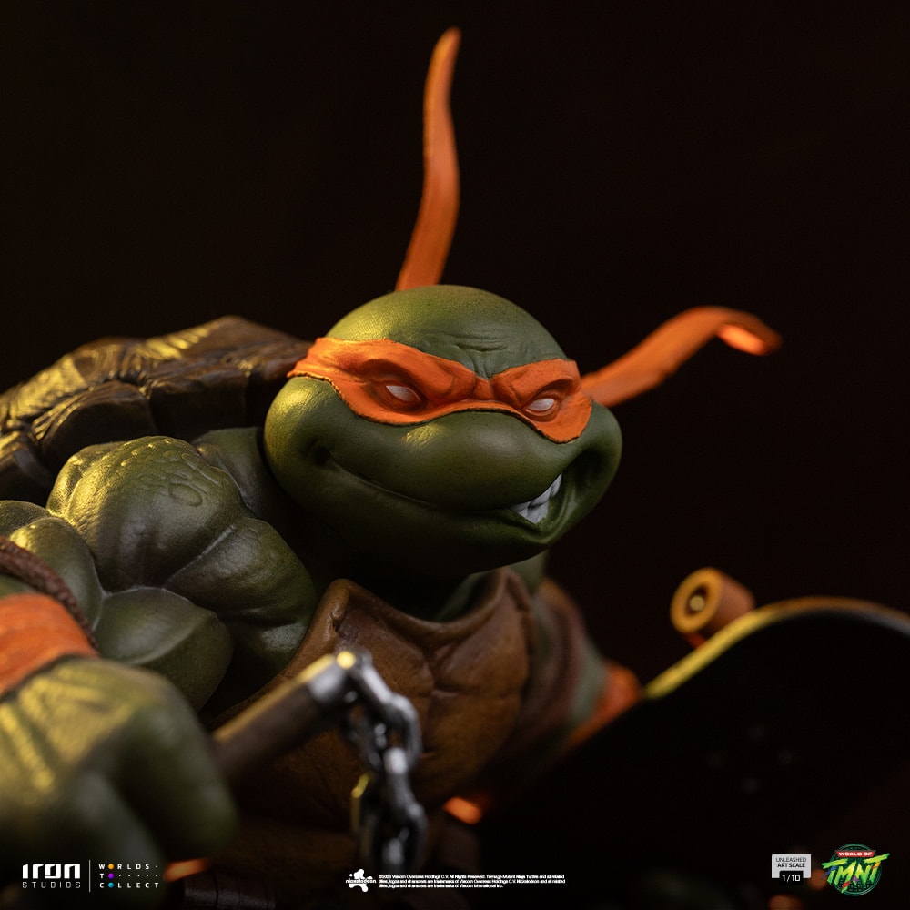 Teenage Mutant Ninja Turtles Michelangelo Unleashed 1:10 Scale Statue  (Prototype Shown) View 6