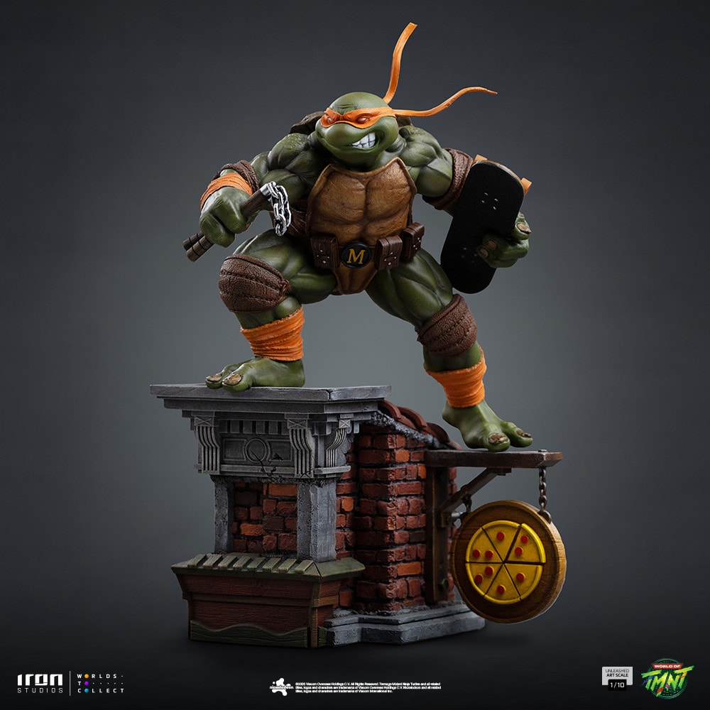 Teenage Mutant Ninja Turtles Michelangelo Unleashed 1:10 Scale Statue  (Prototype Shown) View 8