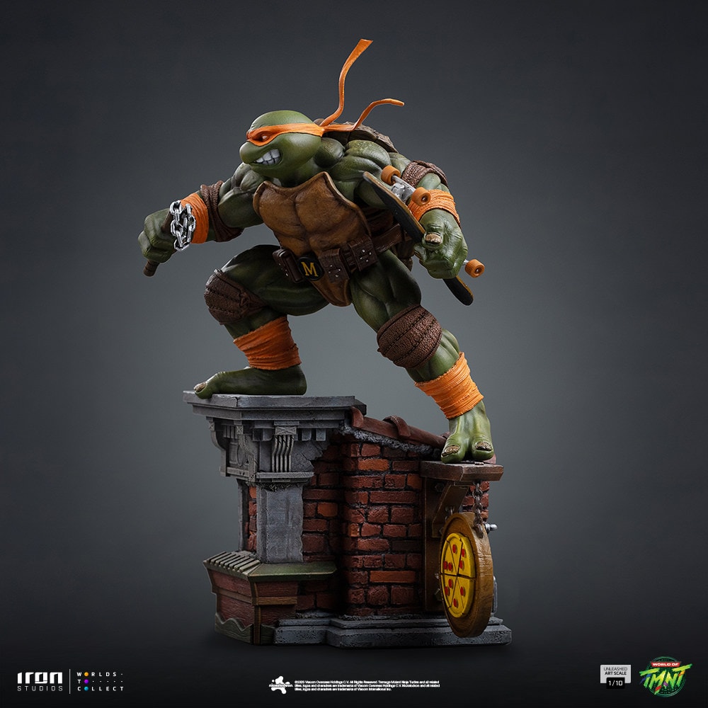 Teenage Mutant Ninja Turtles Michelangelo Unleashed 1:10 Scale Statue  (Prototype Shown) View 9