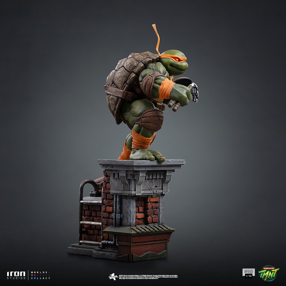 Teenage Mutant Ninja Turtles Michelangelo Unleashed 1:10 Scale Statue  (Prototype Shown) View 11
