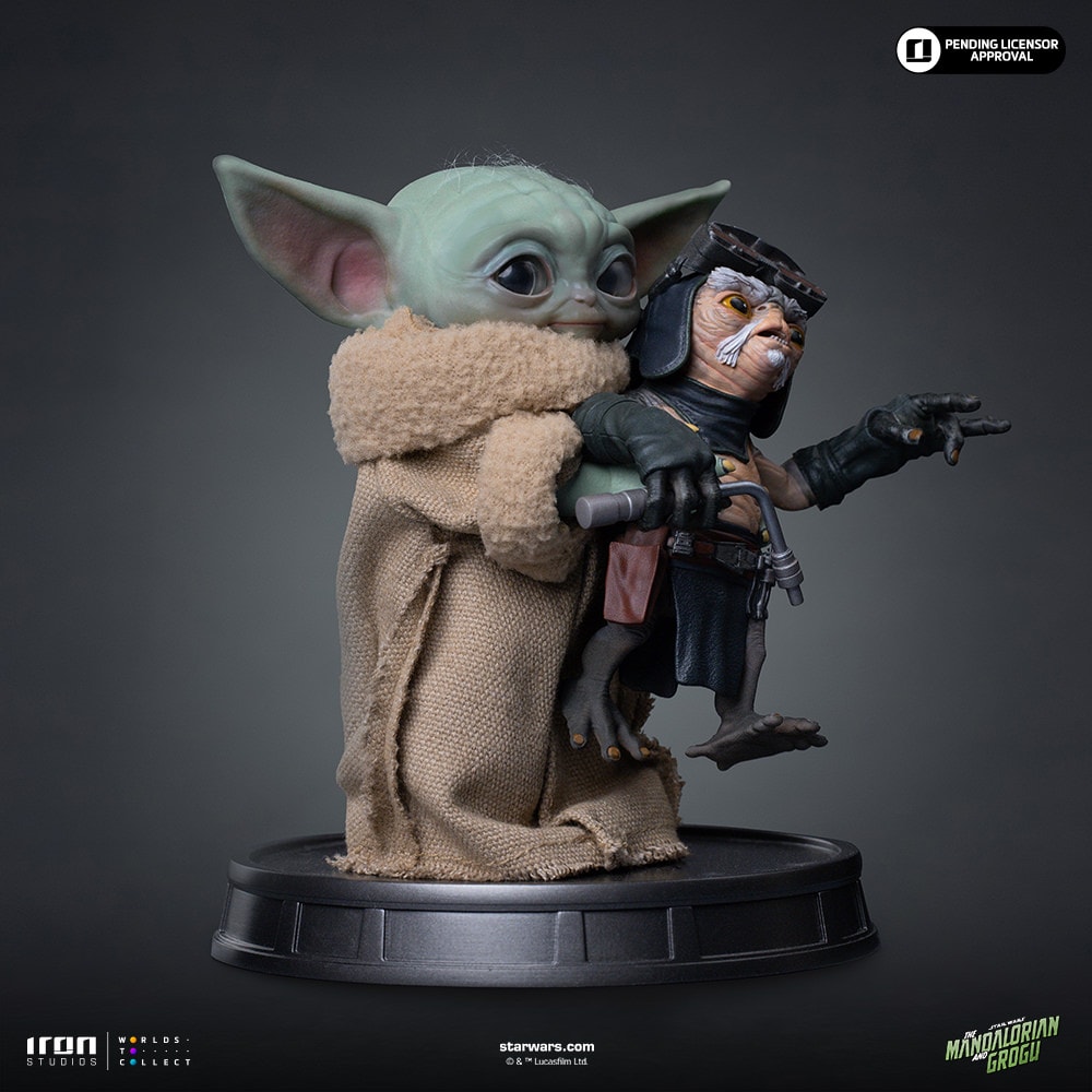 Star Wars Grogu No Squeezy Quarter Scale Statue  (Prototype Shown) View 5