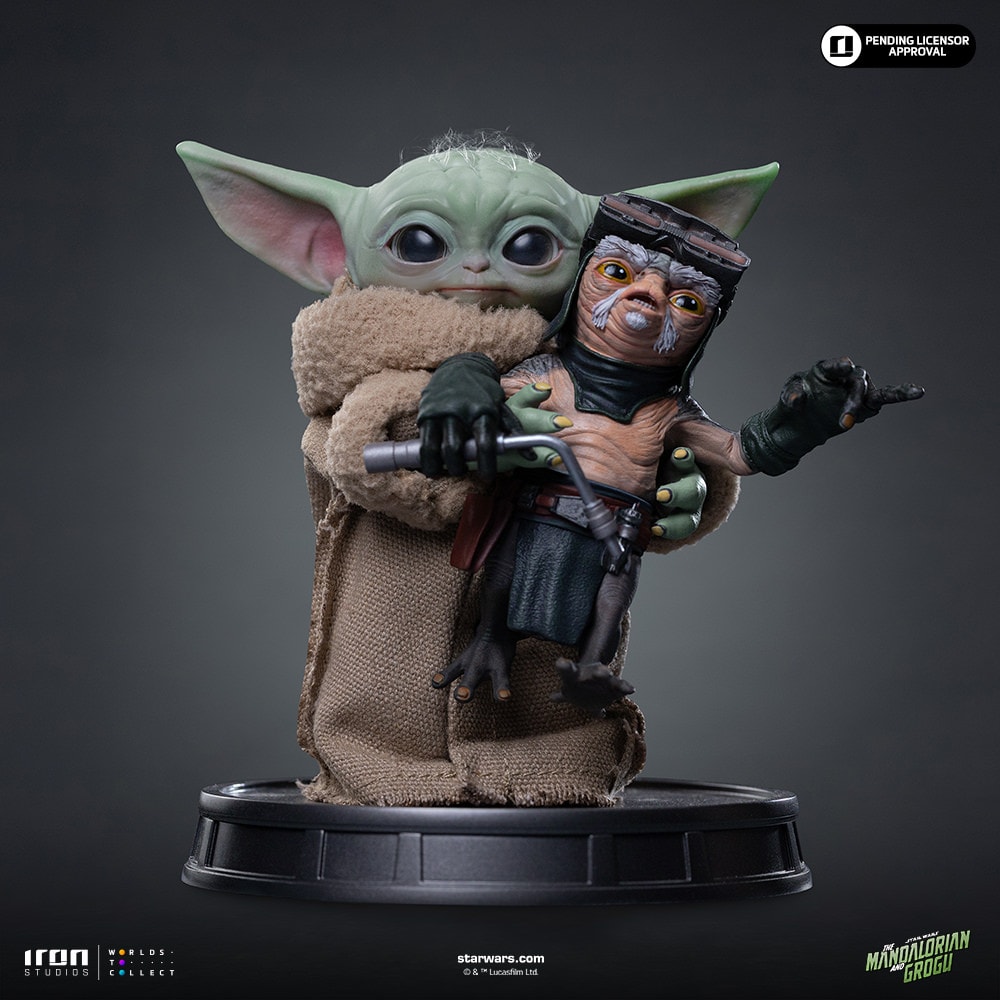 Star Wars Grogu No Squeezy Quarter Scale Statue  (Prototype Shown) View 6