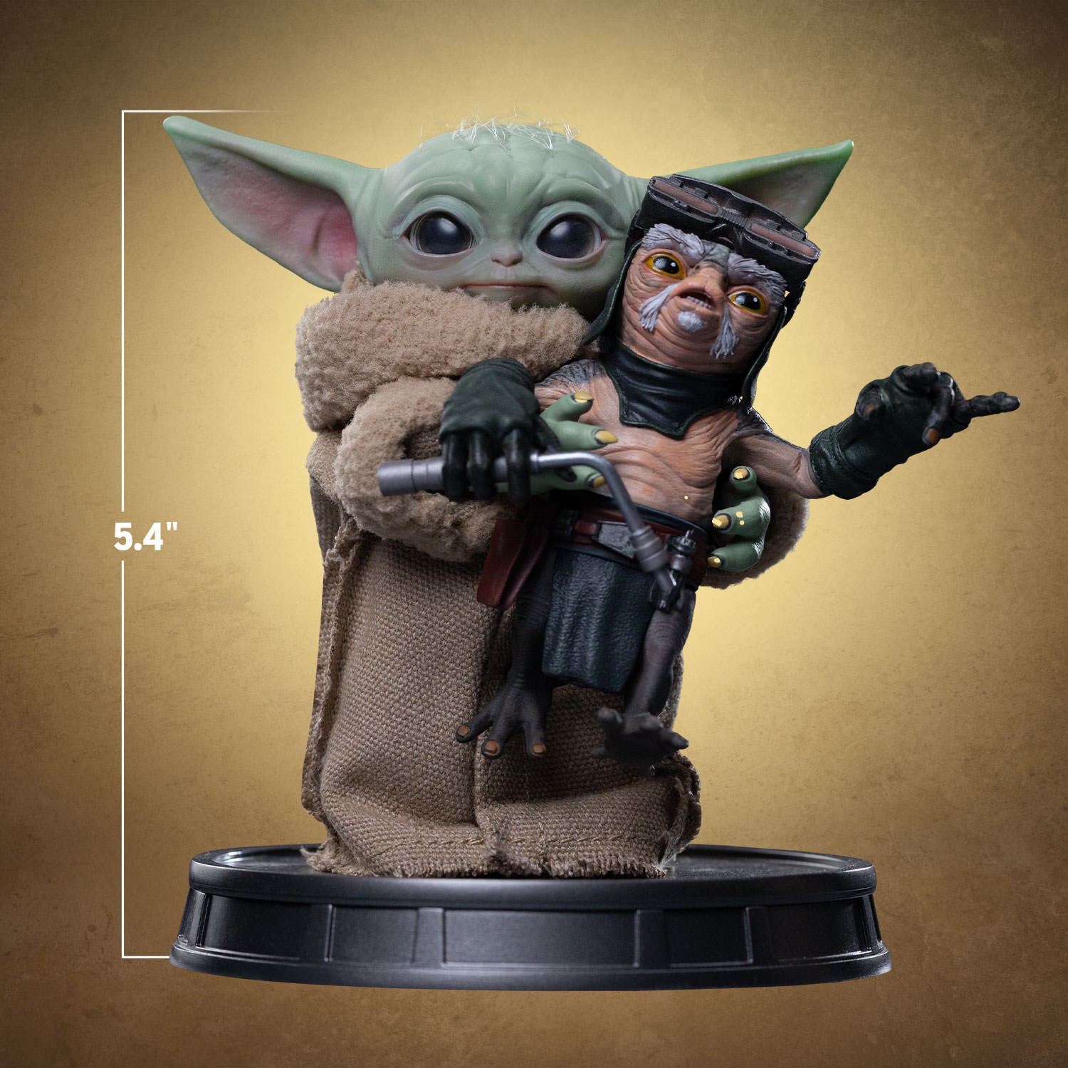 Star Wars Grogu No Squeezy Quarter Scale Statue  (Prototype Shown) View 2