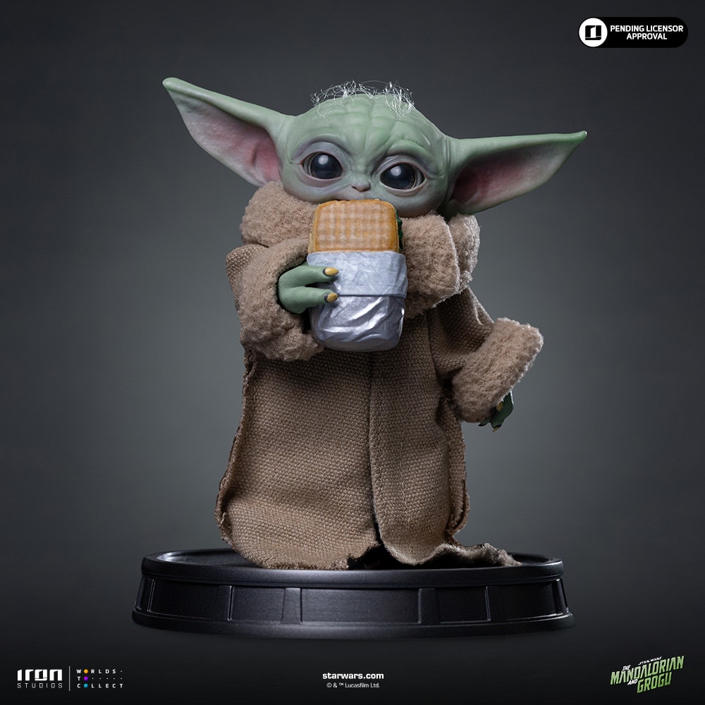 Star Wars Grogu Food Cart Snack Quarter Scale Statue (Prototype Shown) View 1
