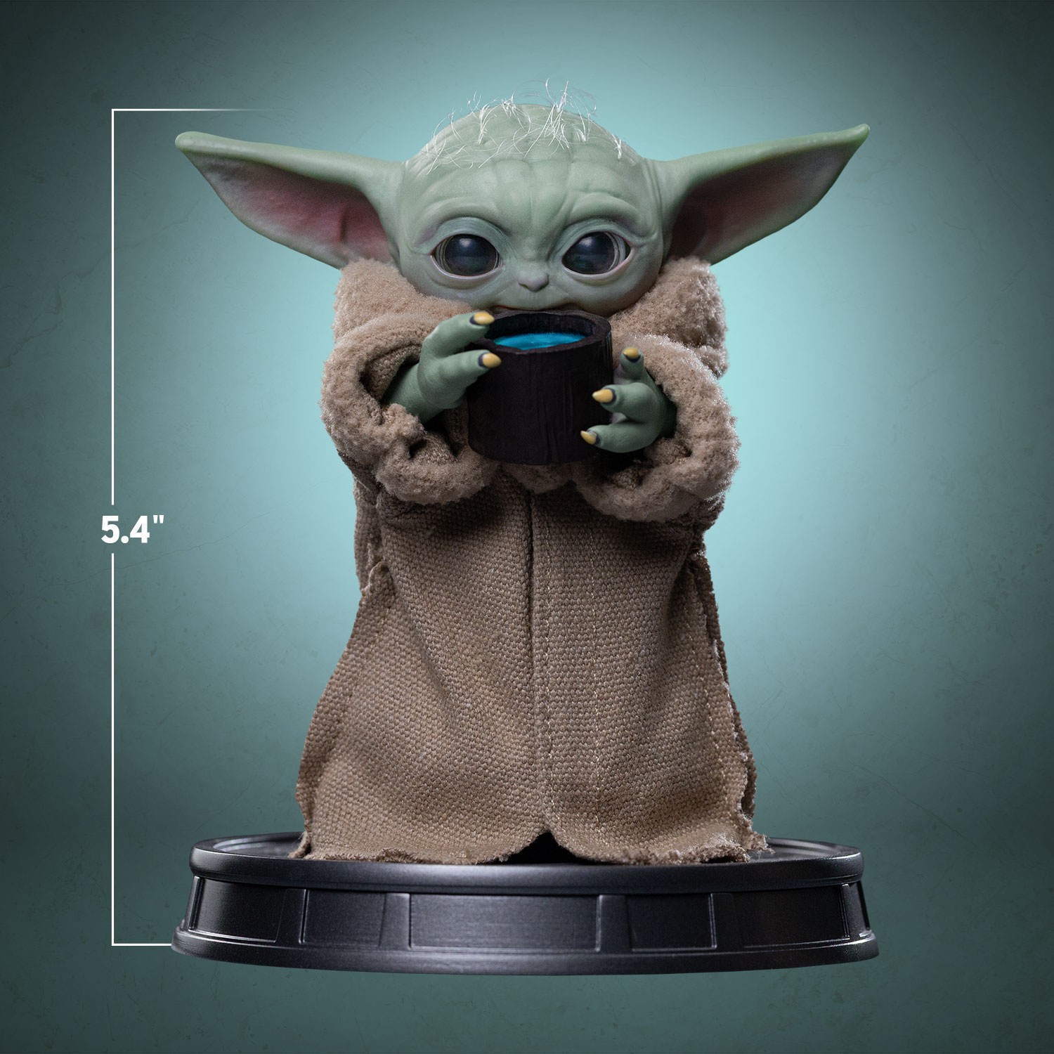 Star Wars Grogu Always Hungry Quarter Scale Statue  (Prototype Shown) View 2
