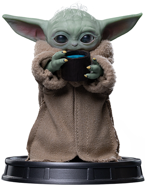 Star Wars Grogu Always Hungry Quarter Scale Statue  (Prototype Shown) View 7