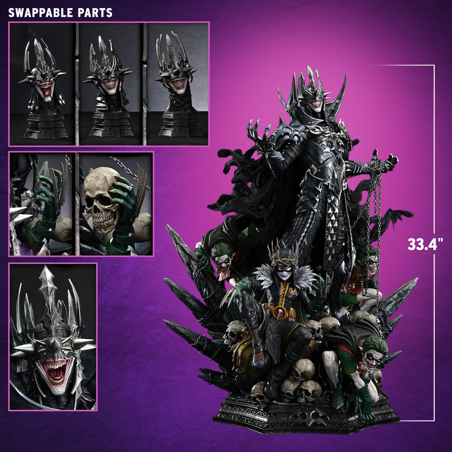 DC Comics The Batman Who Laughs & Robin King (Deluxe Version) 1:3 Scale Statue  (Prototype Shown) View 2