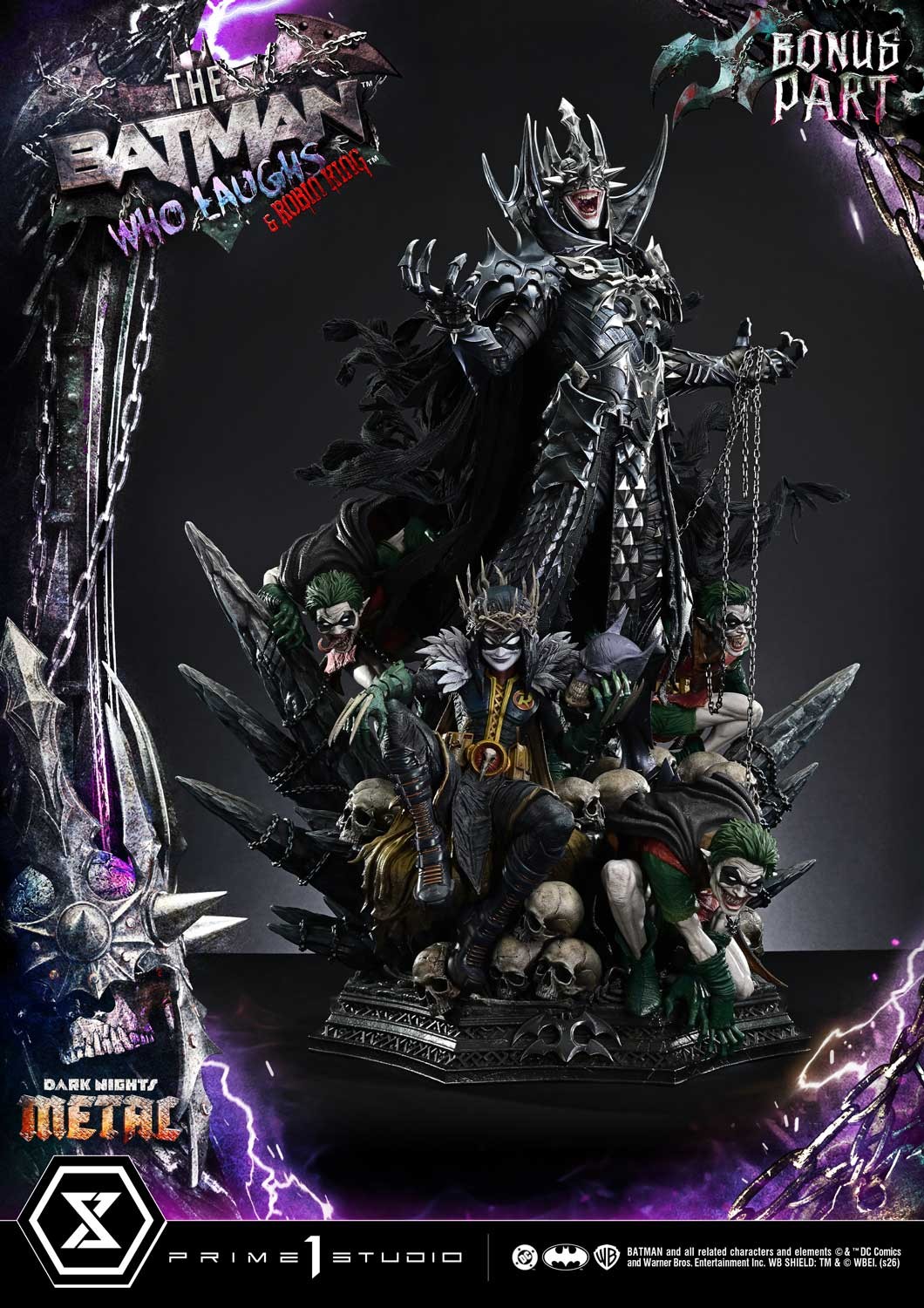 DC Comics The Batman Who Laughs & Robin King (Deluxe Bonus Version) 1:3 Scale Statue  (Prototype Shown) View 7