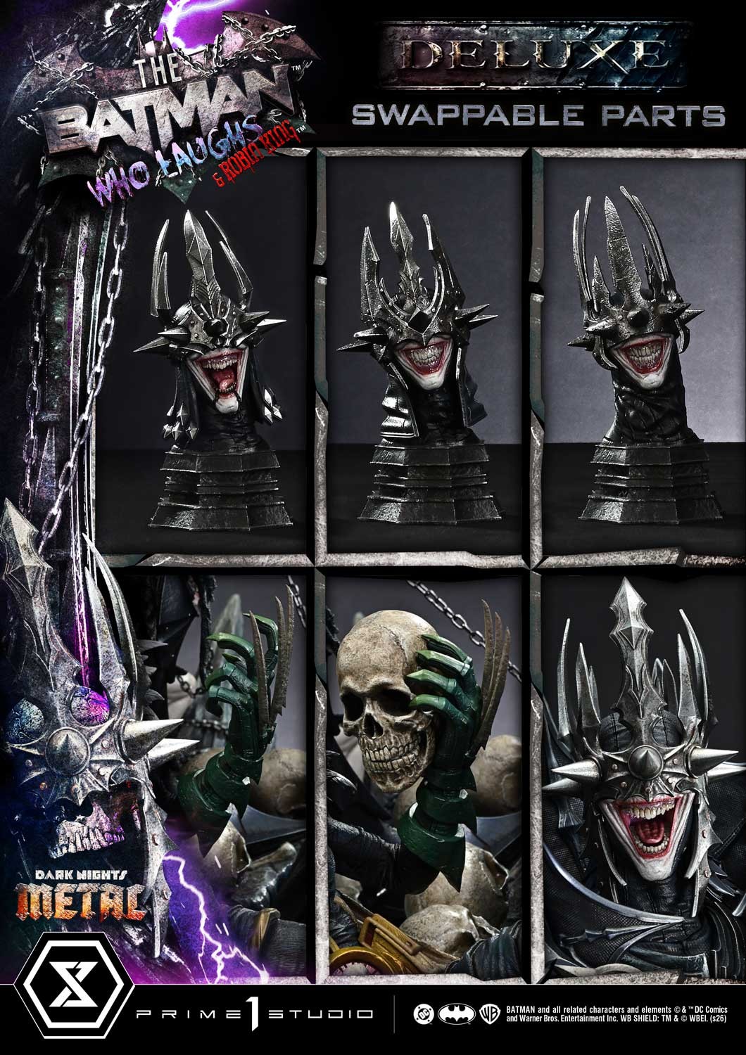 DC Comics The Batman Who Laughs & Robin King (Deluxe Bonus Version) 1:3 Scale Statue  (Prototype Shown) View 10