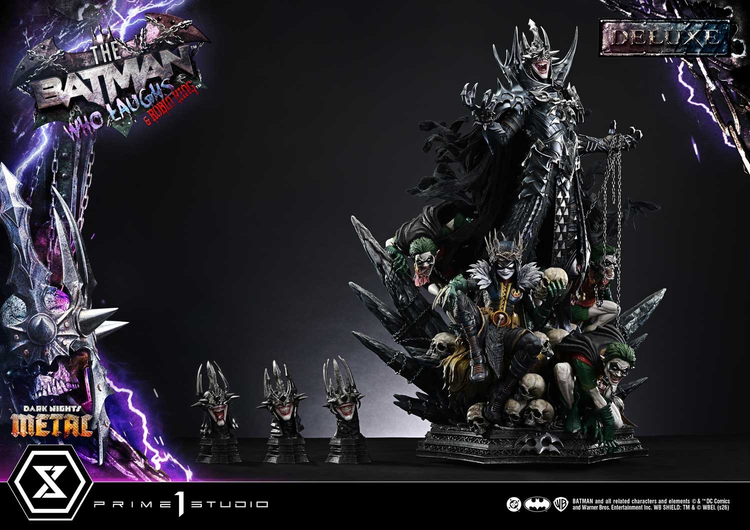 DC Comics The Batman Who Laughs & Robin King (Deluxe Bonus Version) 1:3 Scale Statue  (Prototype Shown) View 11